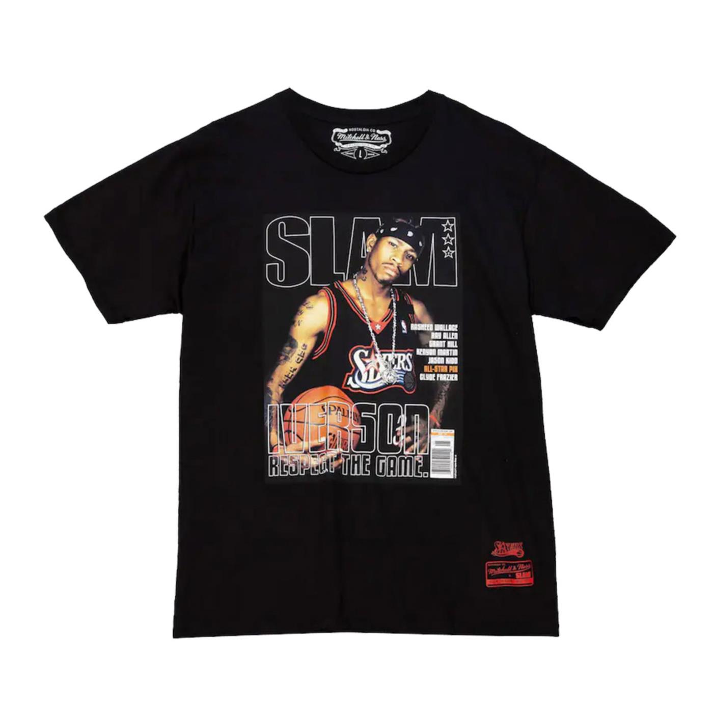 MITCHELL & NESS NBA SLAM COVER TEE 76ERS