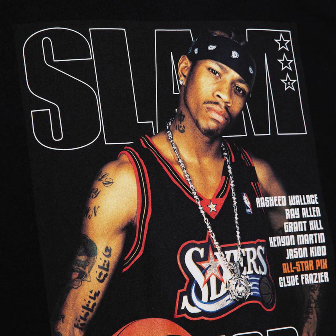 MITCHELL & NESS NBA SLAM COVER TEE 76ERS