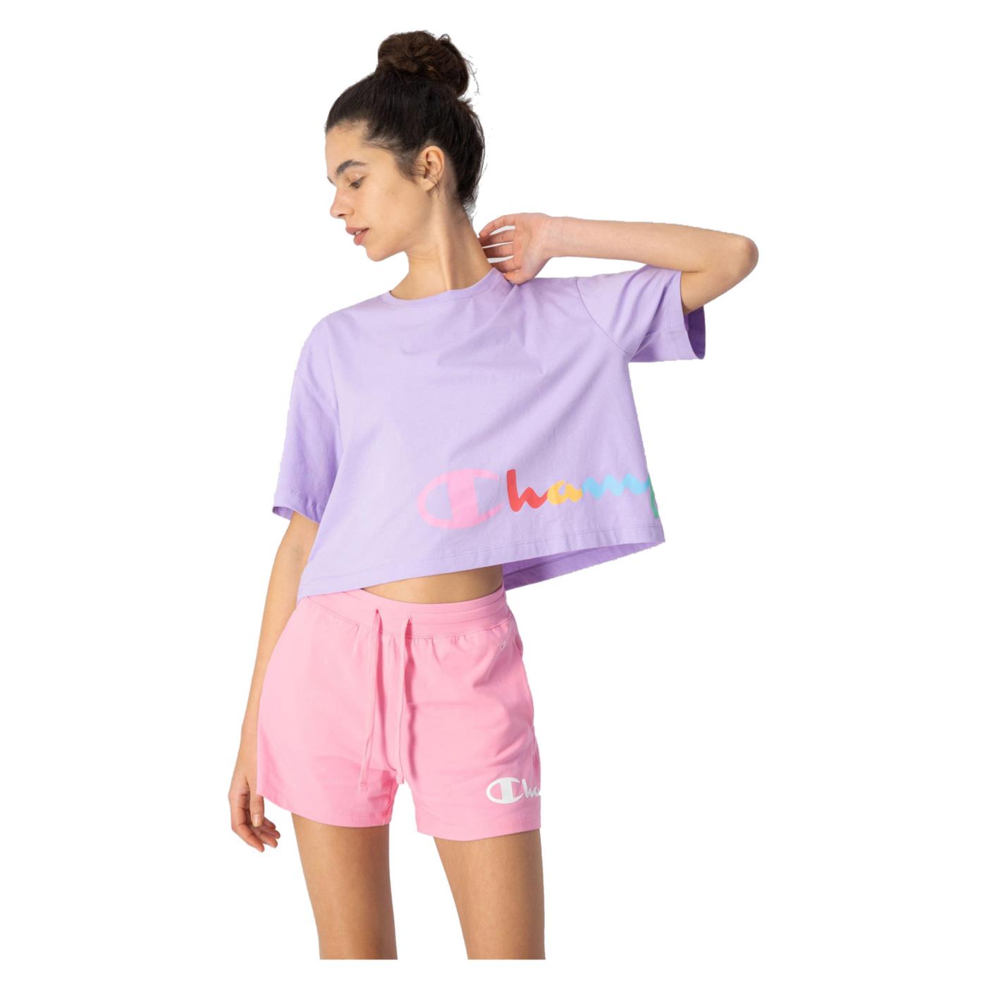 CHAMPION W CREWNECK CROPTOP TEE