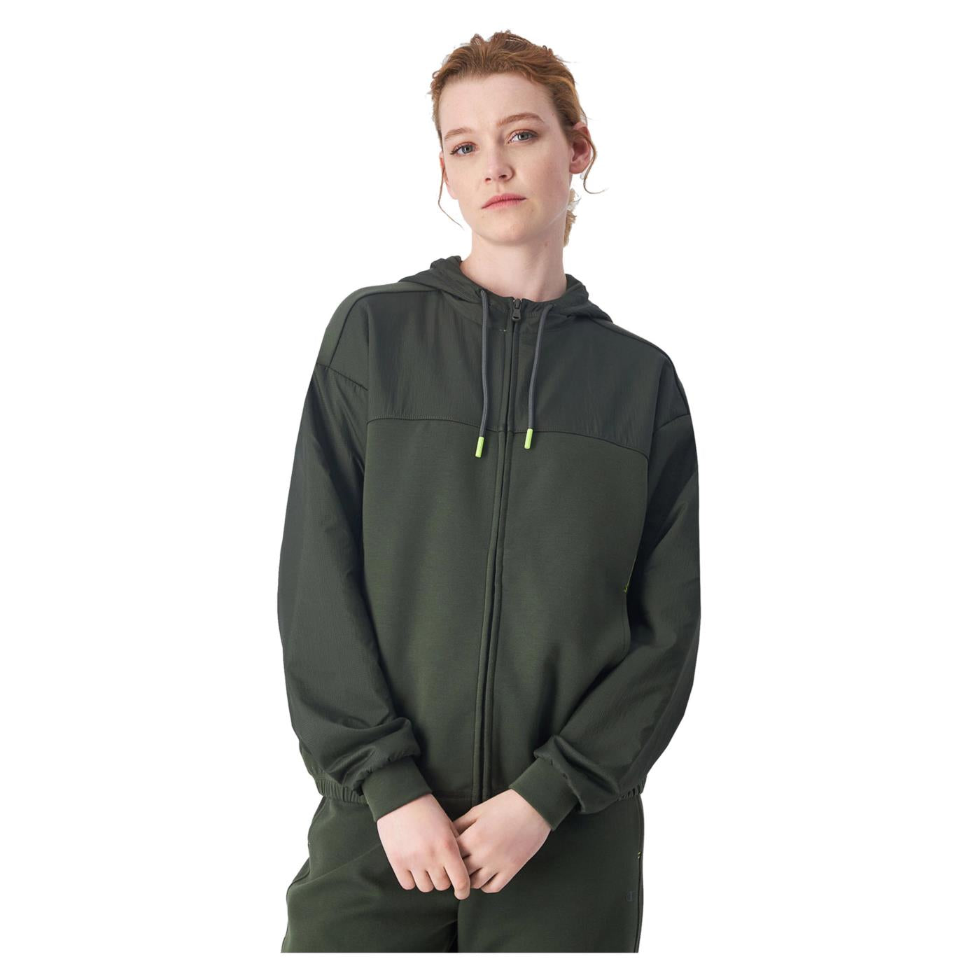CHAMPION W HOODED FZ SWEATSHIRT