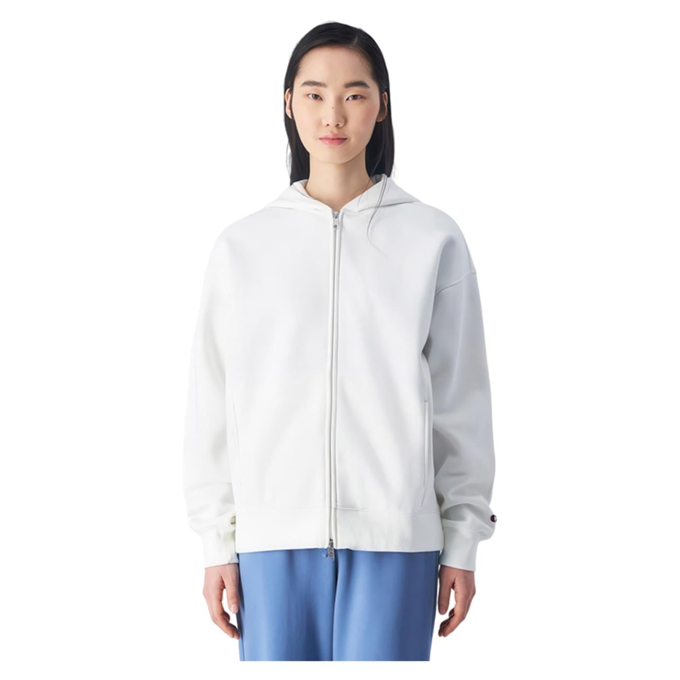 CHAMPION W HOODED FZ SWEATSHIRT