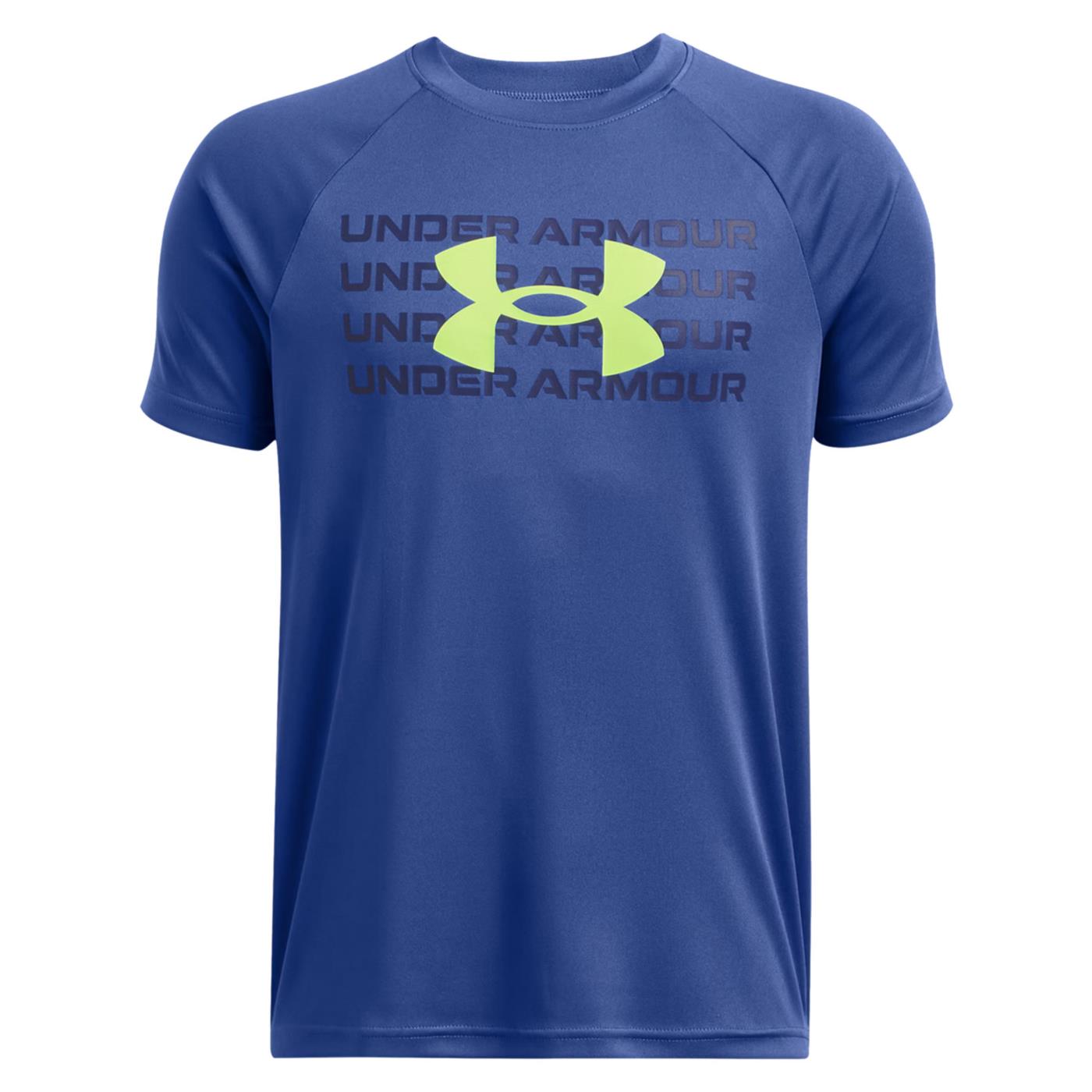 UNDER ARMOUR TECH WM LOGO SS TEE JR