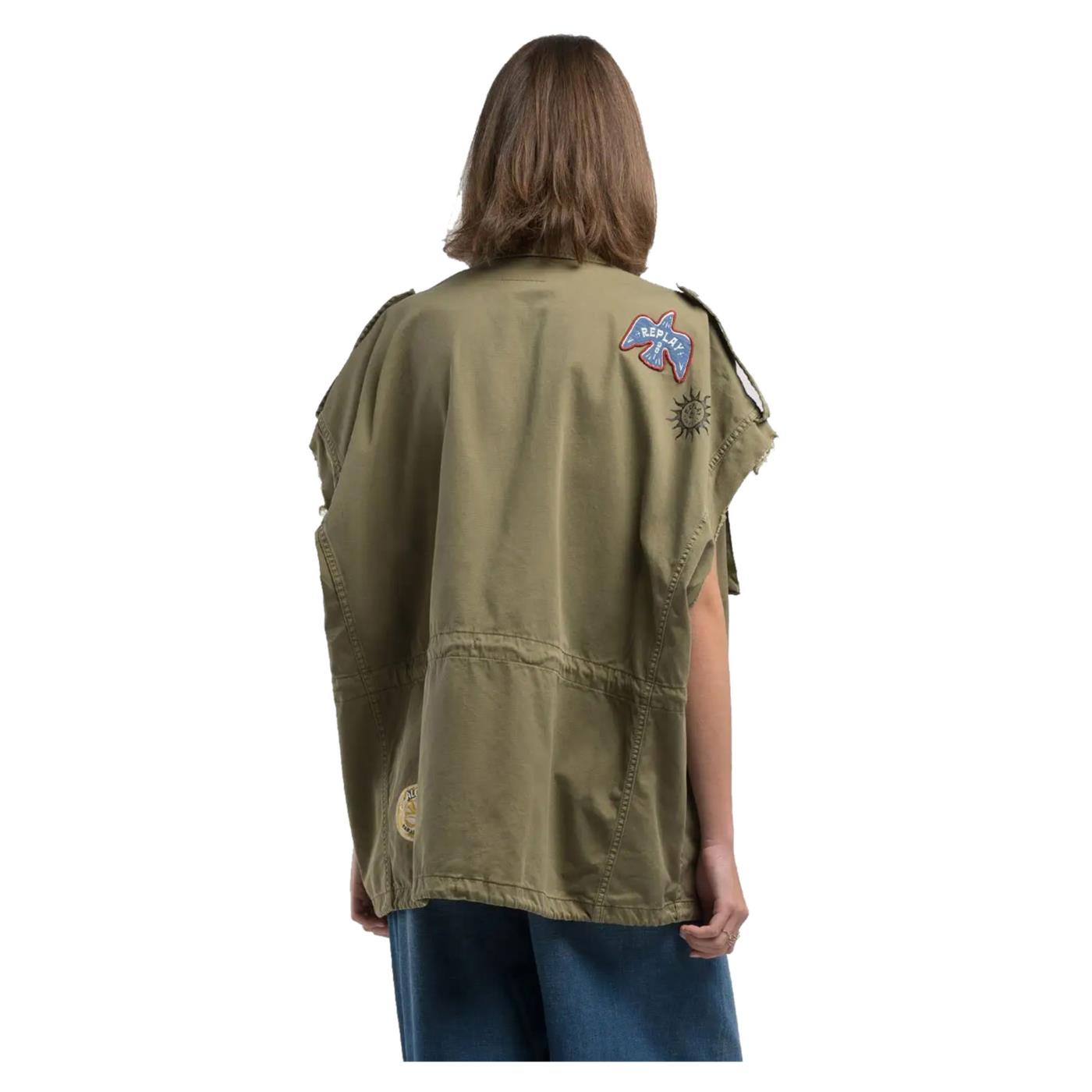 REPLAY CAMICIA TWILL COULISSE