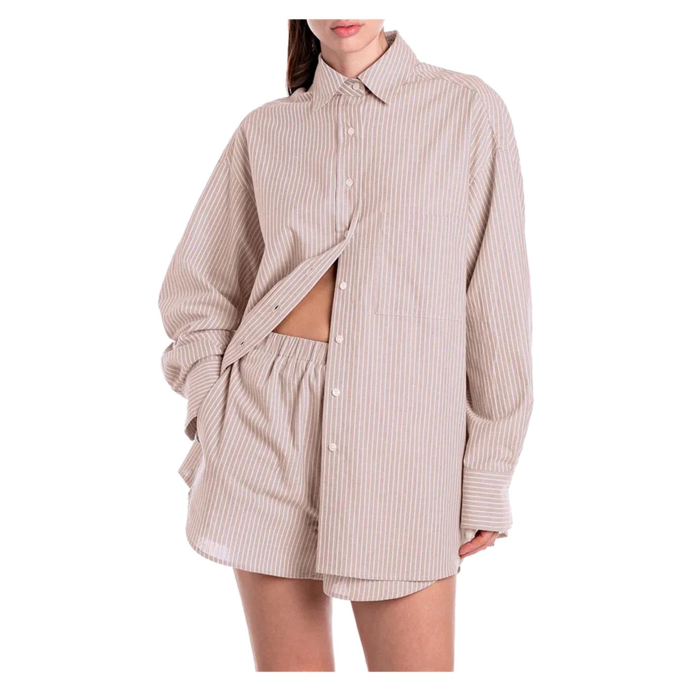 REPLAY CAMICIA RELAXED FIT RIGHE
