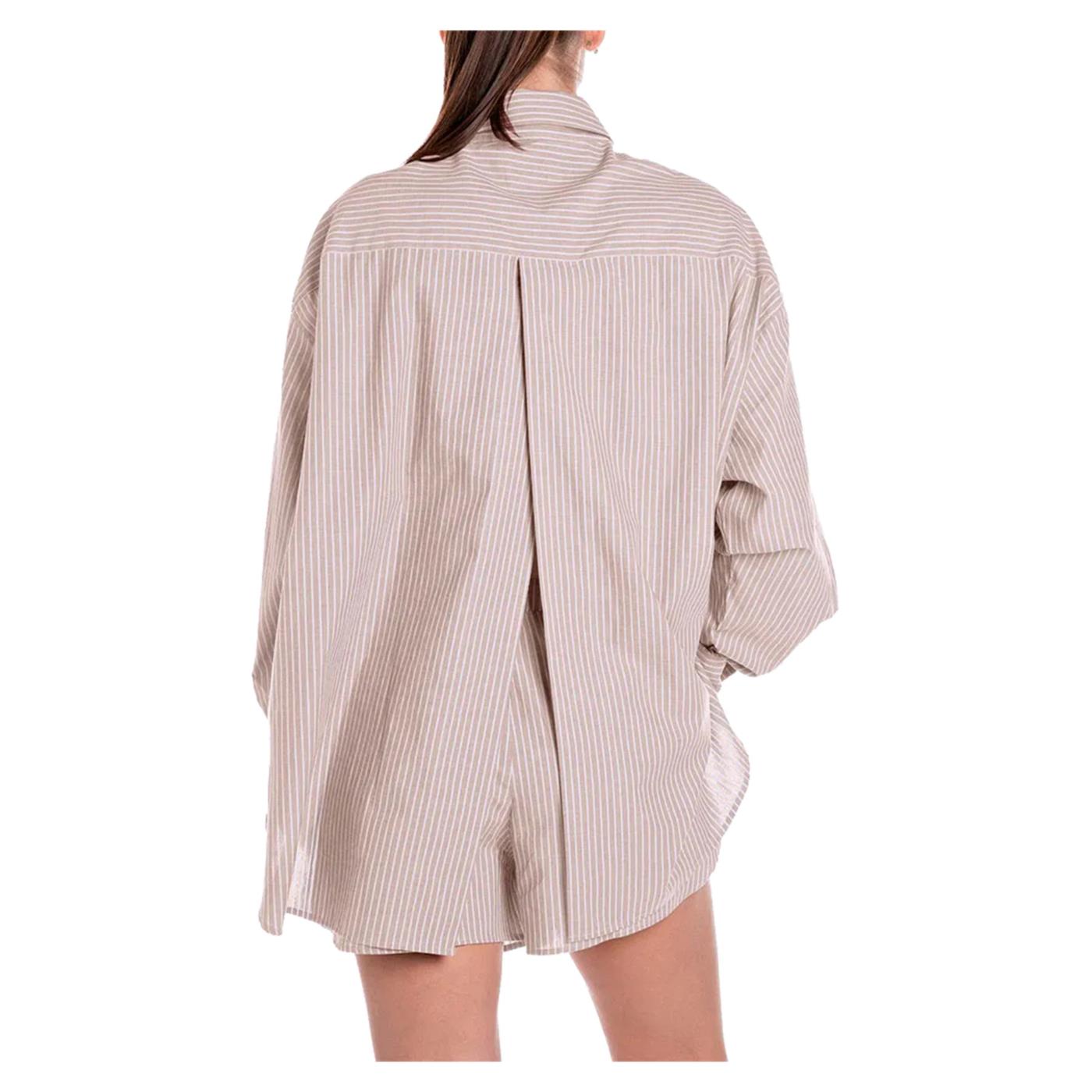 REPLAY CAMICIA RELAXED FIT RIGHE