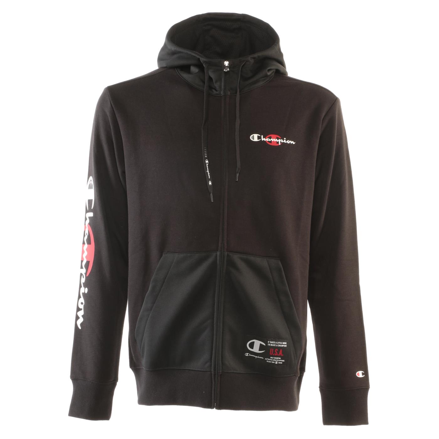 CHAMPION HOODED FULL ZIP SWEATSHIR