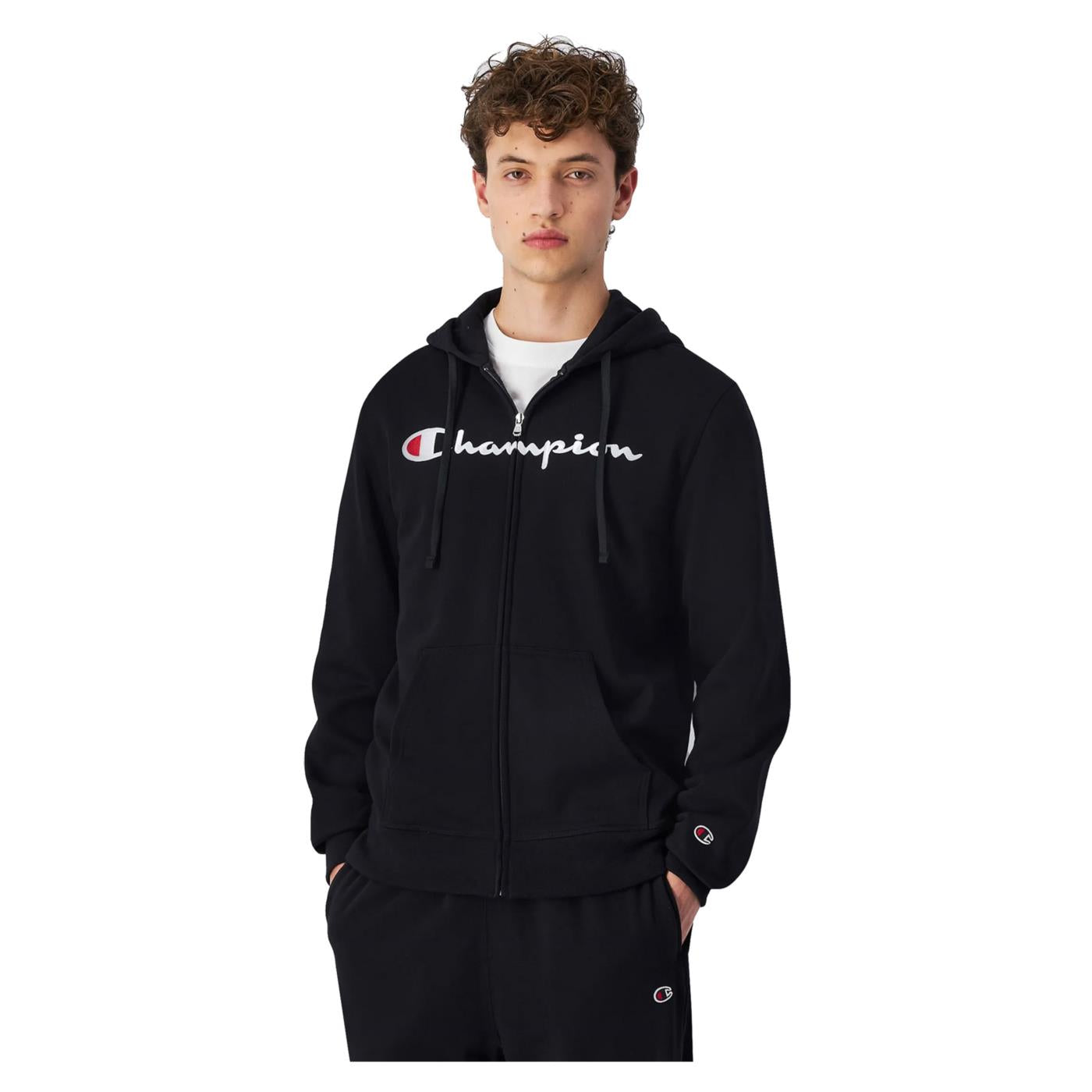 CHAMPION HOODED FZ SWEATSHIRT