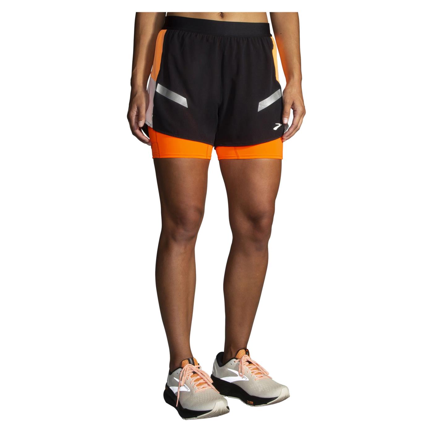 BROOKS RUN VISIBLE 2IN1 SHORT W
