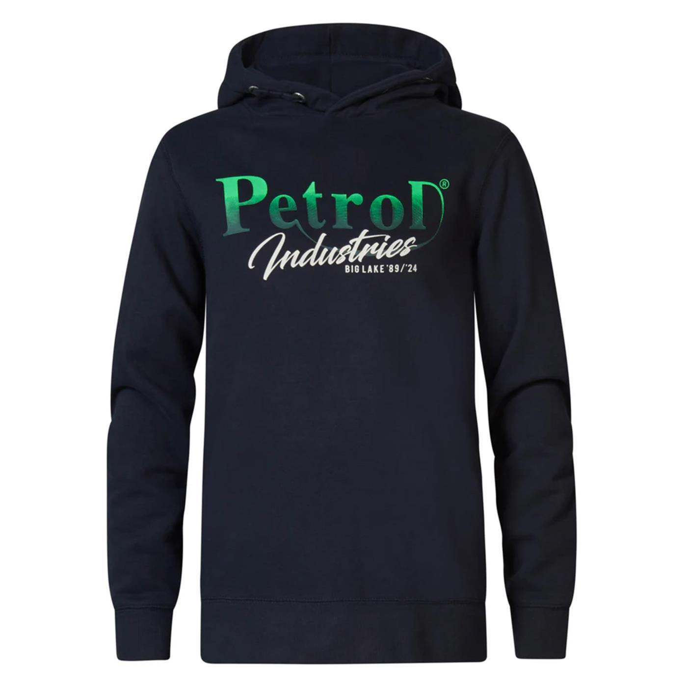 PETROL BOYS SWEATER HOODED PRINT
