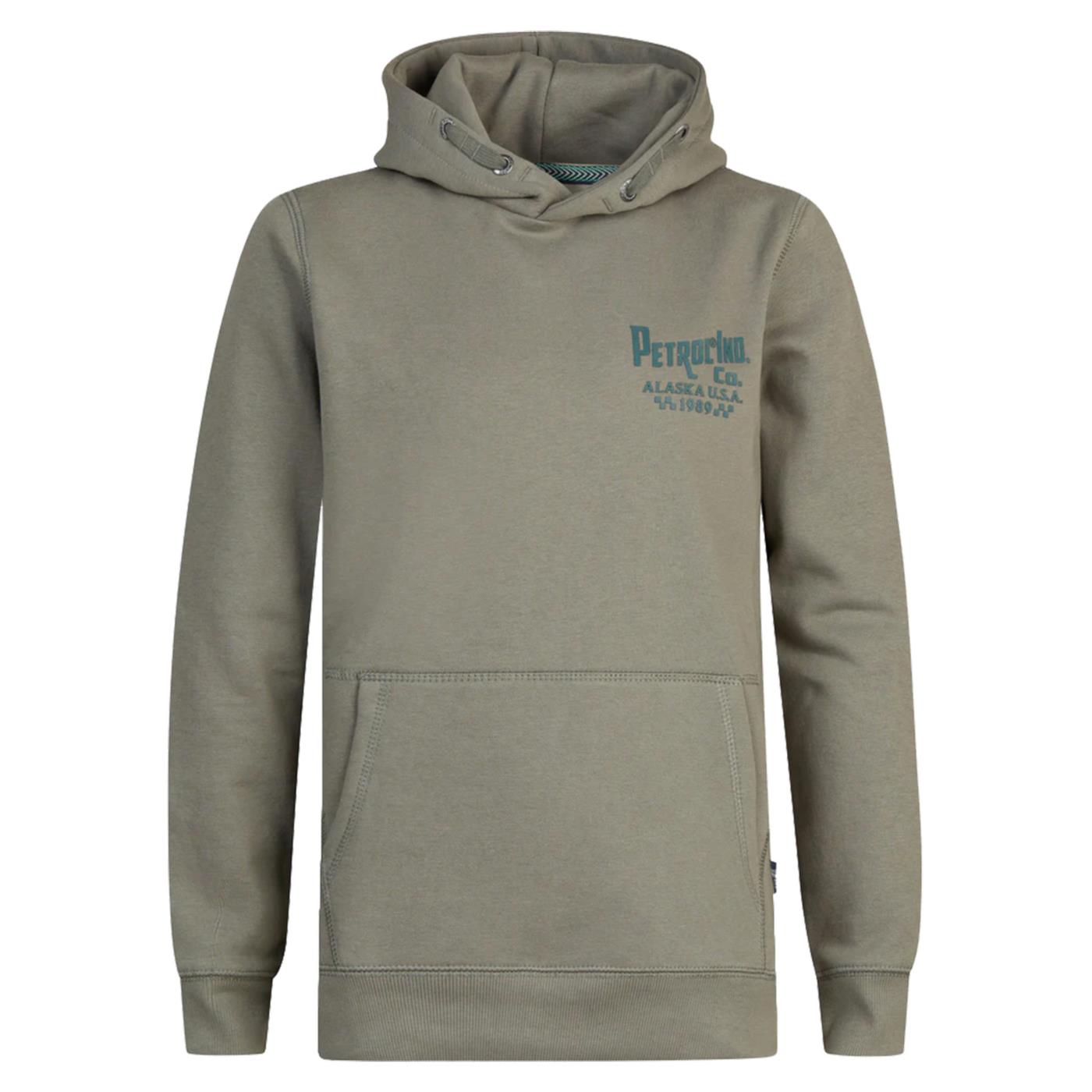 PETROL BOYS SWEATER HOODED PRINT