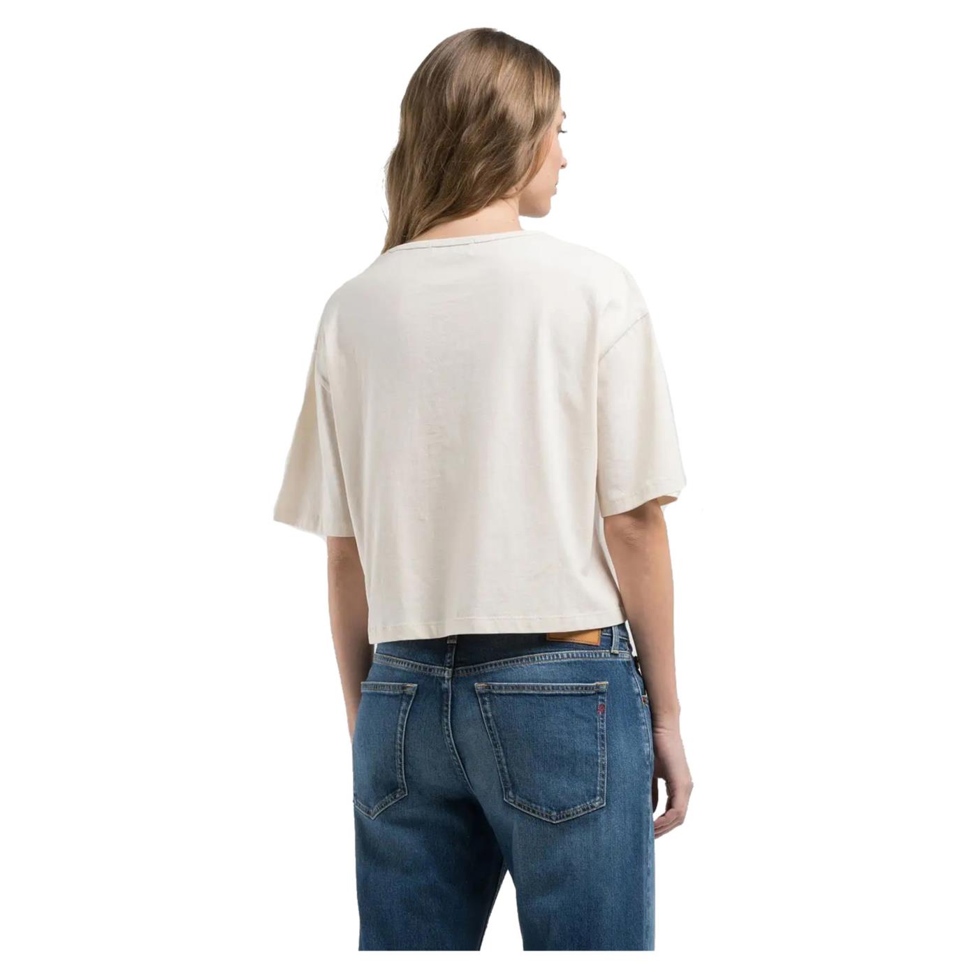 REPLAY W TEE CROPPED TASCHINO