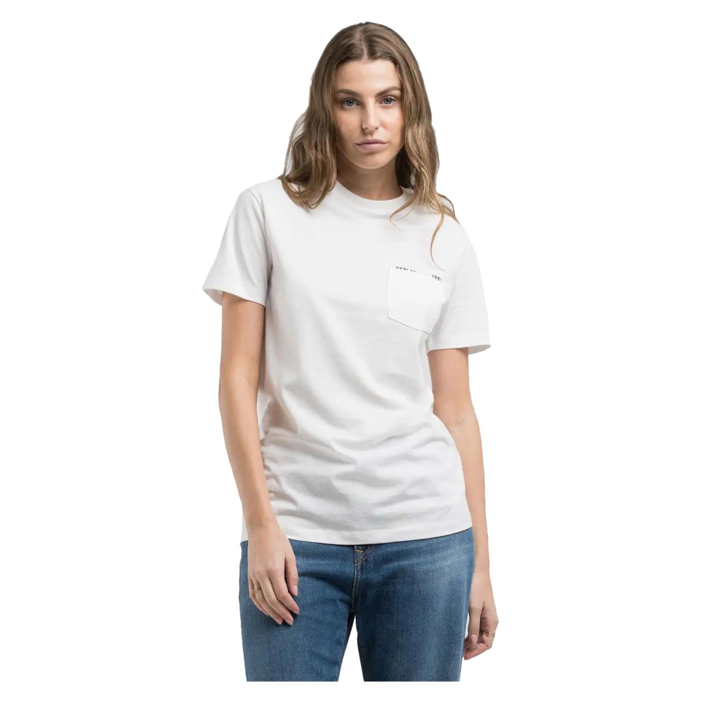REPLAY TEE REGULAR FIT TASCHINO