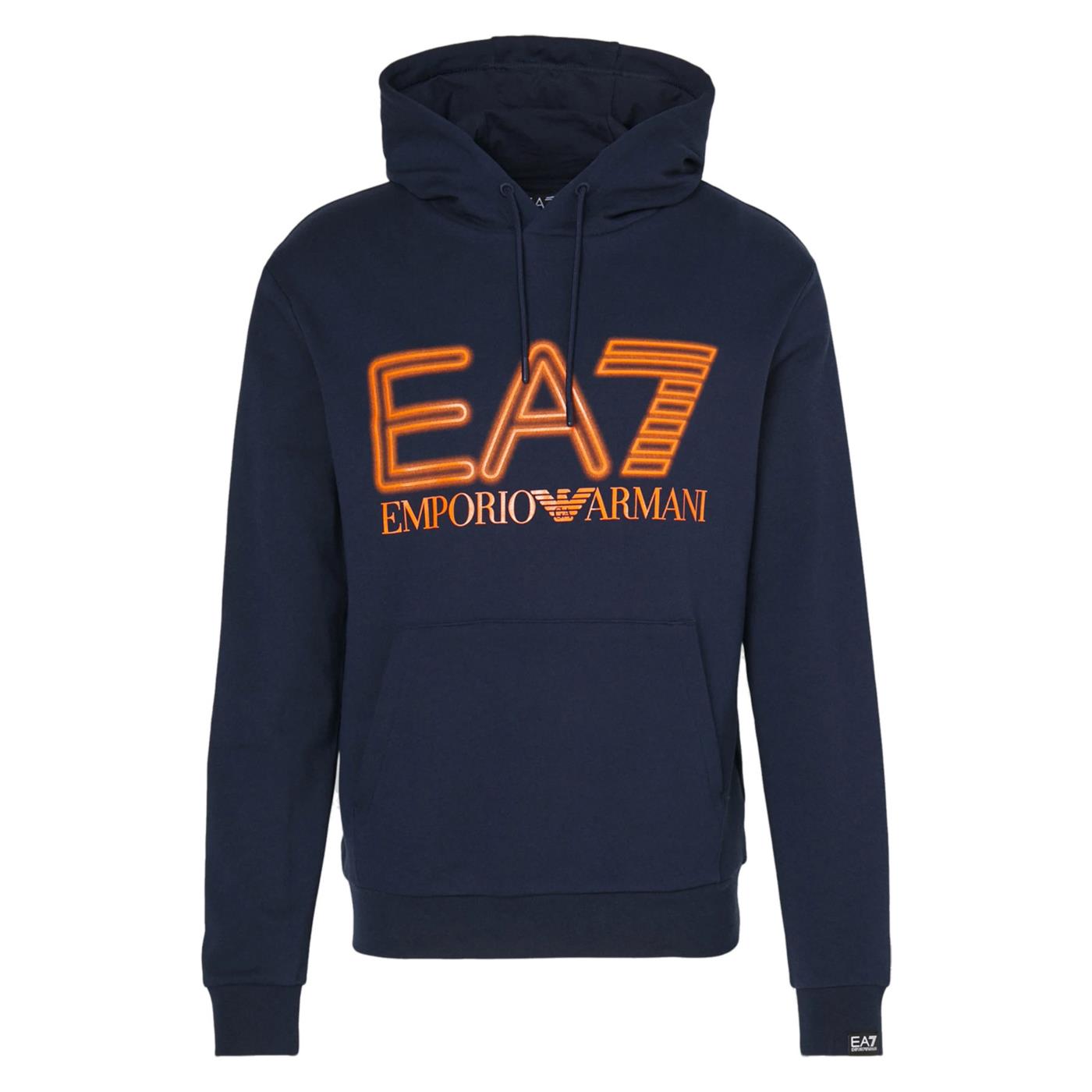 EMPORIO ARMANI 7 EA7 TRAIN LOGO HOODIE