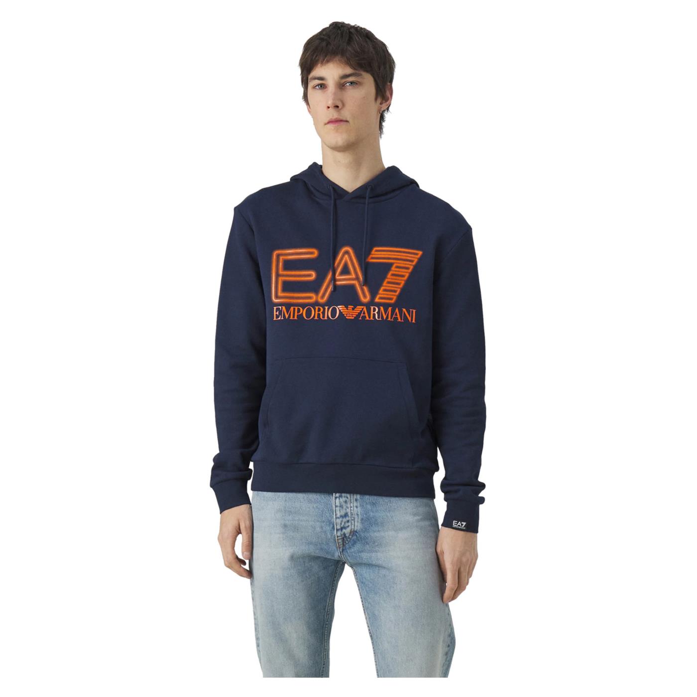 EMPORIO ARMANI 7 EA7 TRAIN LOGO HOODIE