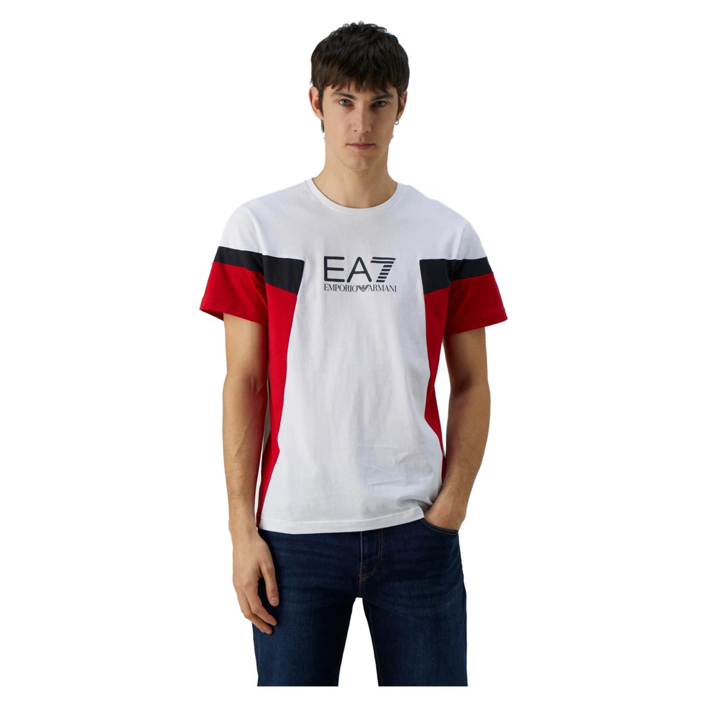 EMPORIO ARMANI 7 EA7 TRAIN SUMMER BLOCK TEE SS