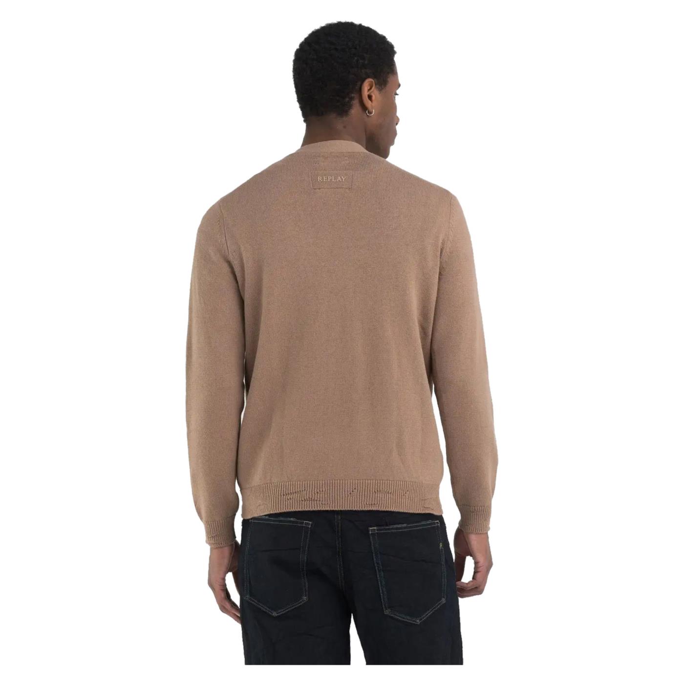 REPLAY CARDIGAN COTONE CASHMERE