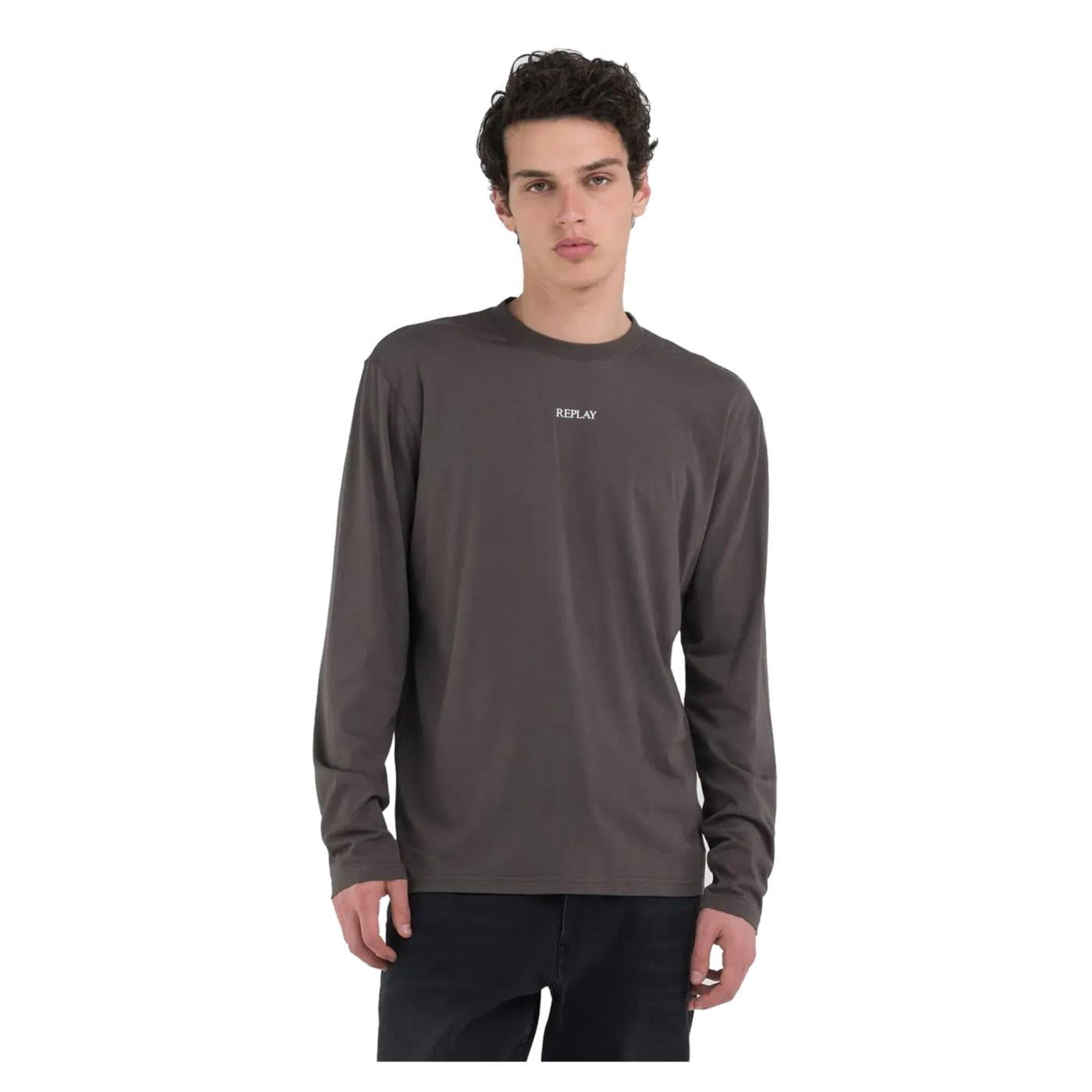 REPLAY T-SHIRT ML JERSEY LOGO