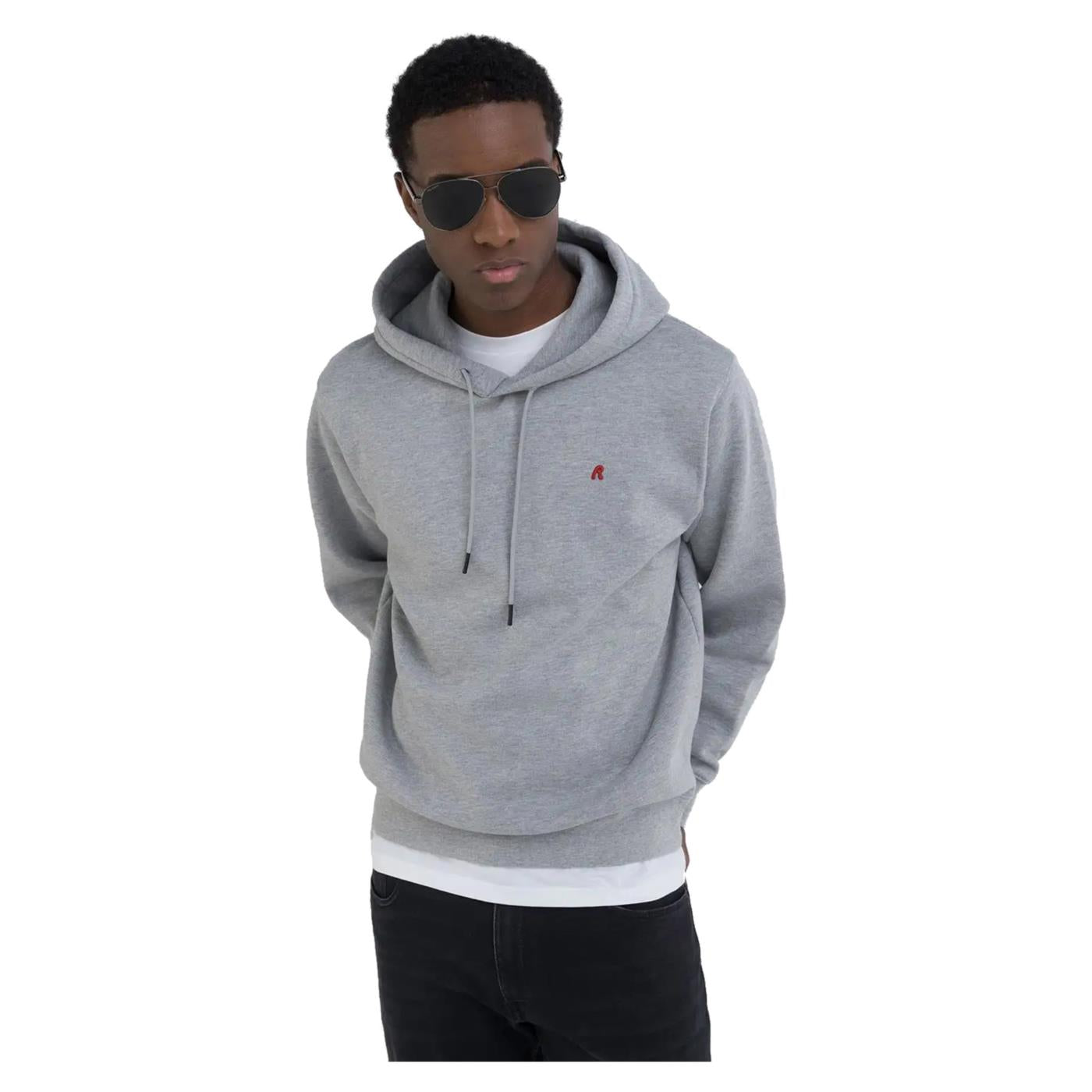 REPLAY FELPA UOMO CON CAPPUCCIO