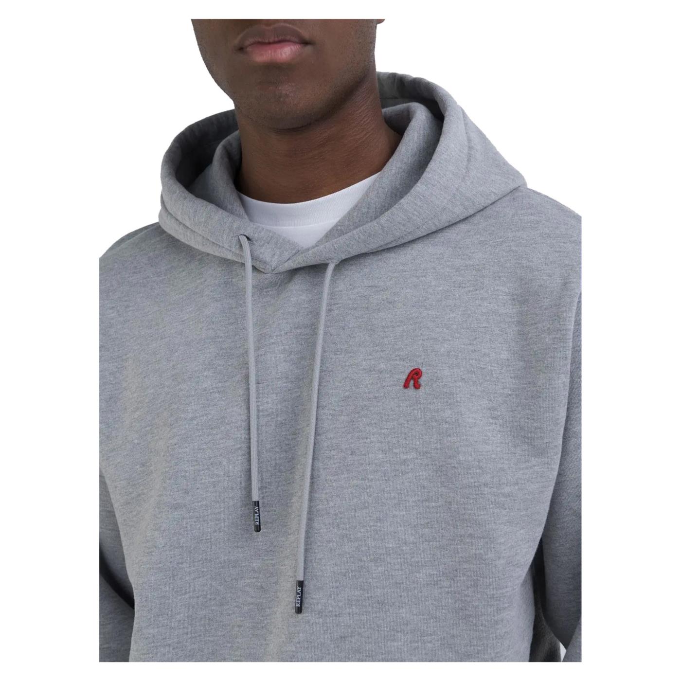 REPLAY FELPA UOMO CON CAPPUCCIO