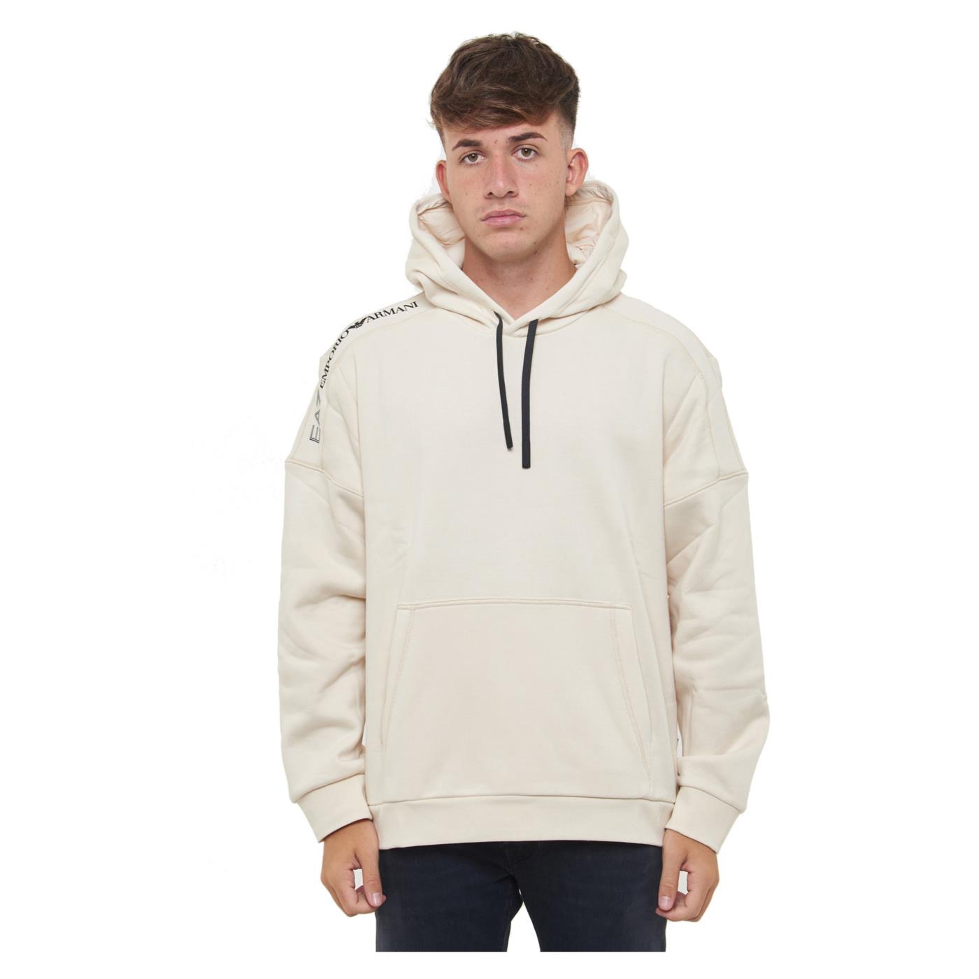 EMPORIO ARMANI 7 EA7 TRAIN LOGO TAPE HOODIE