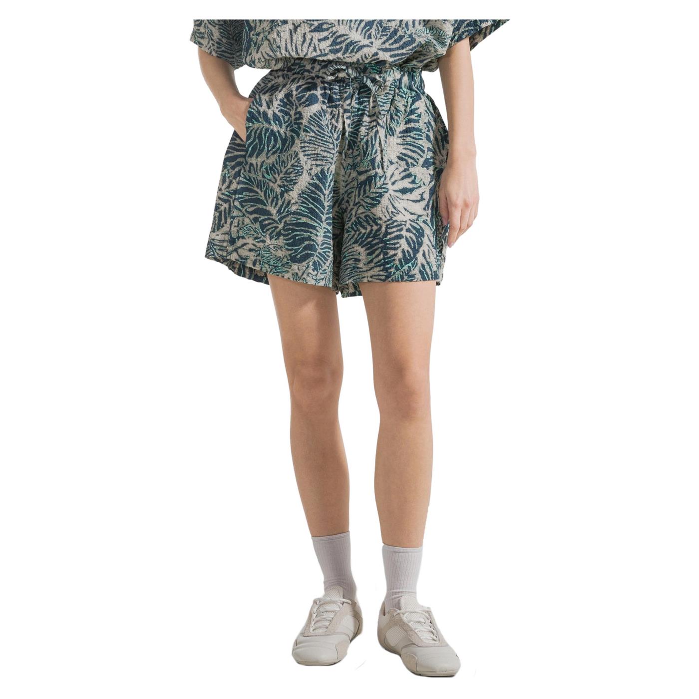 DEHA SHORTS ALLOVER INCRESPATO