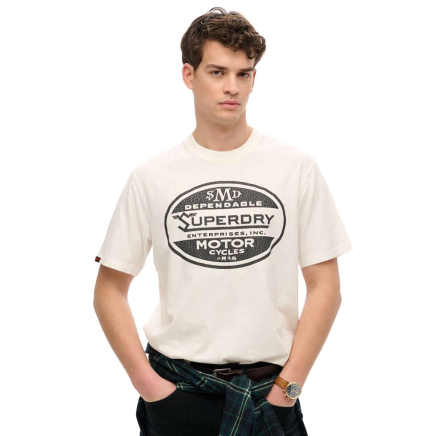 SUPERDRY VINTAGE BIKER LOOSE TEE