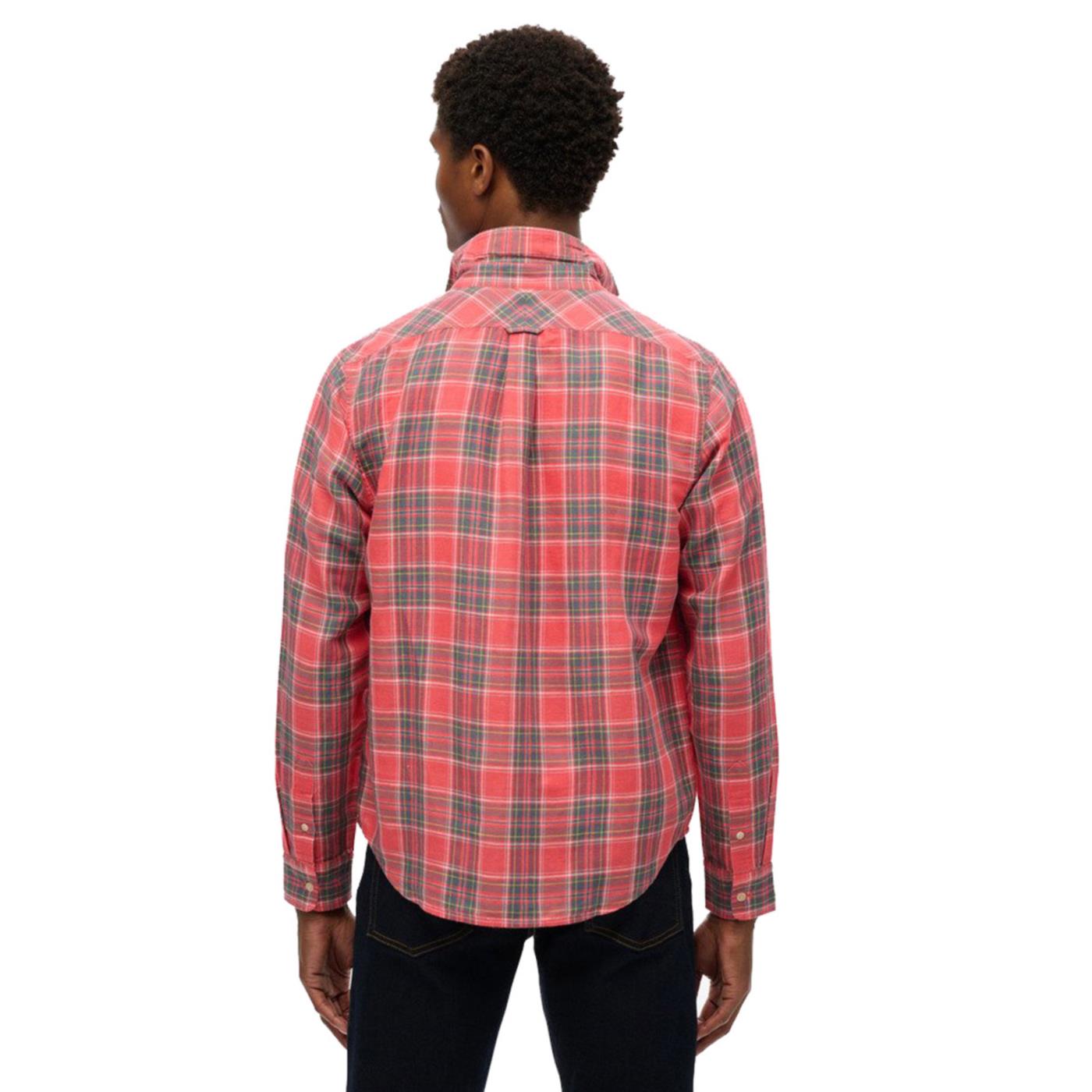 SUPERDRY MERCHANT LINEN CHECK SHIR