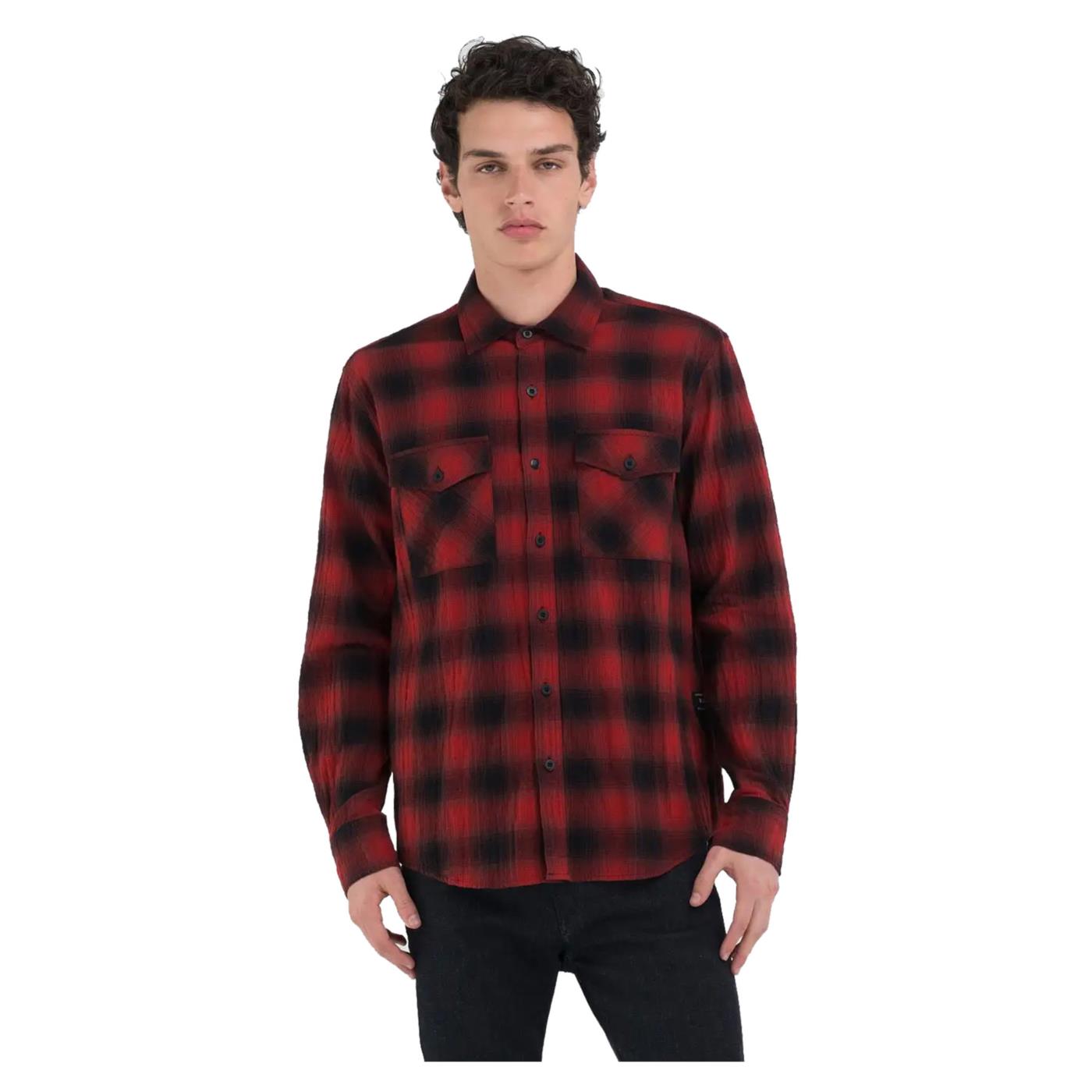 REPLAY CAMICIA CHECK REGULAR FIT