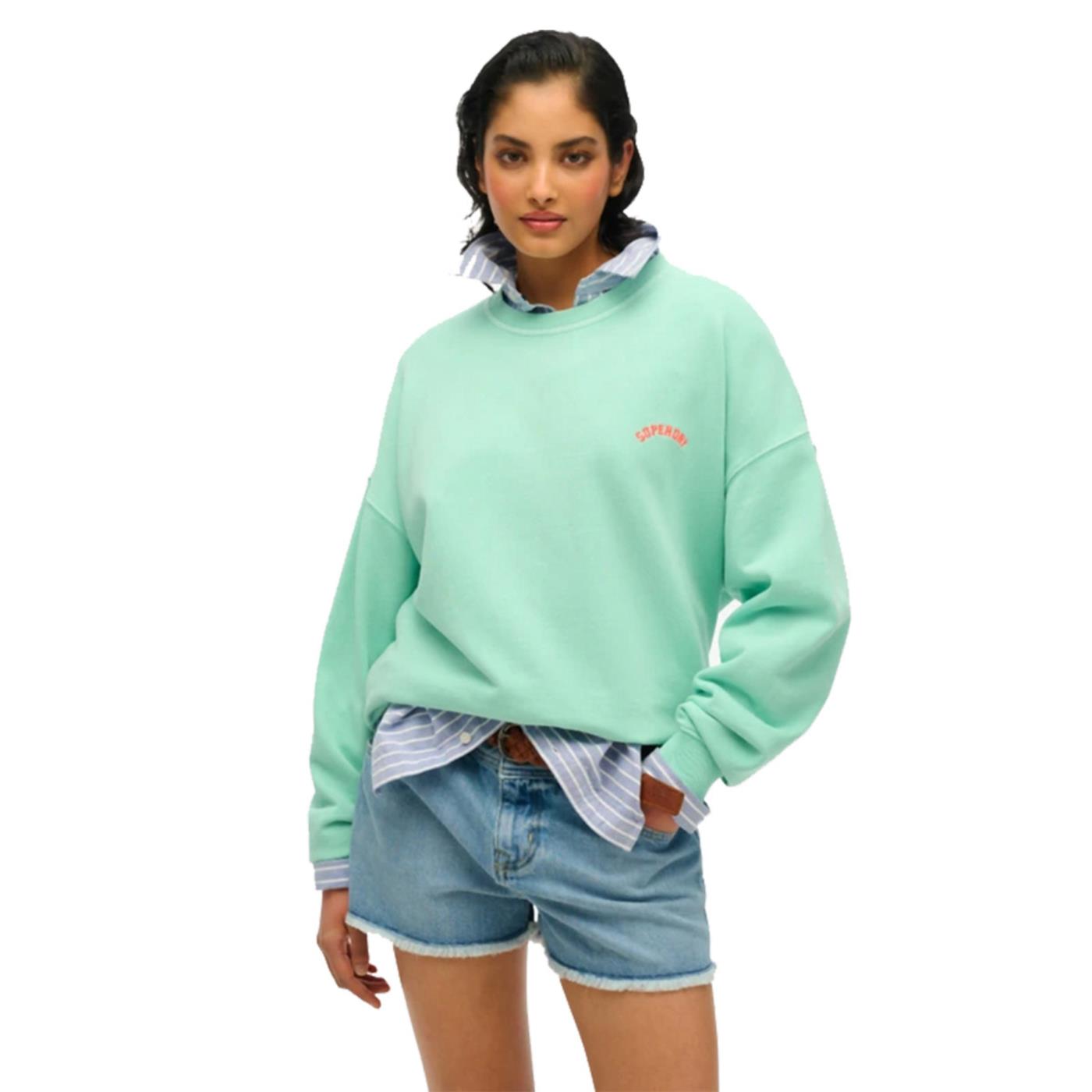 SUPERDRY W LOGO GD RELAX CREW