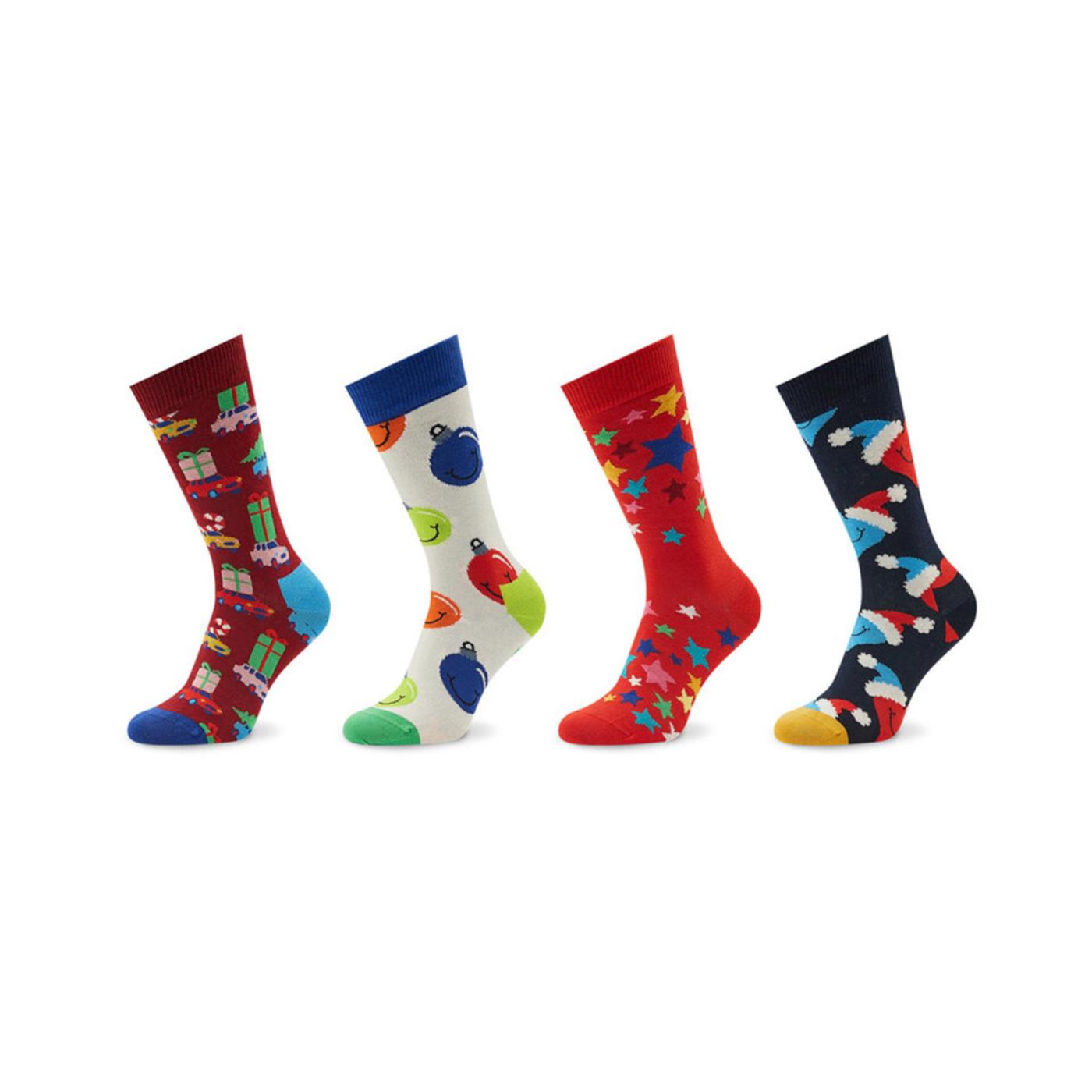 HAPPY SOCKS 4PK HOLIDAY VIBES SET