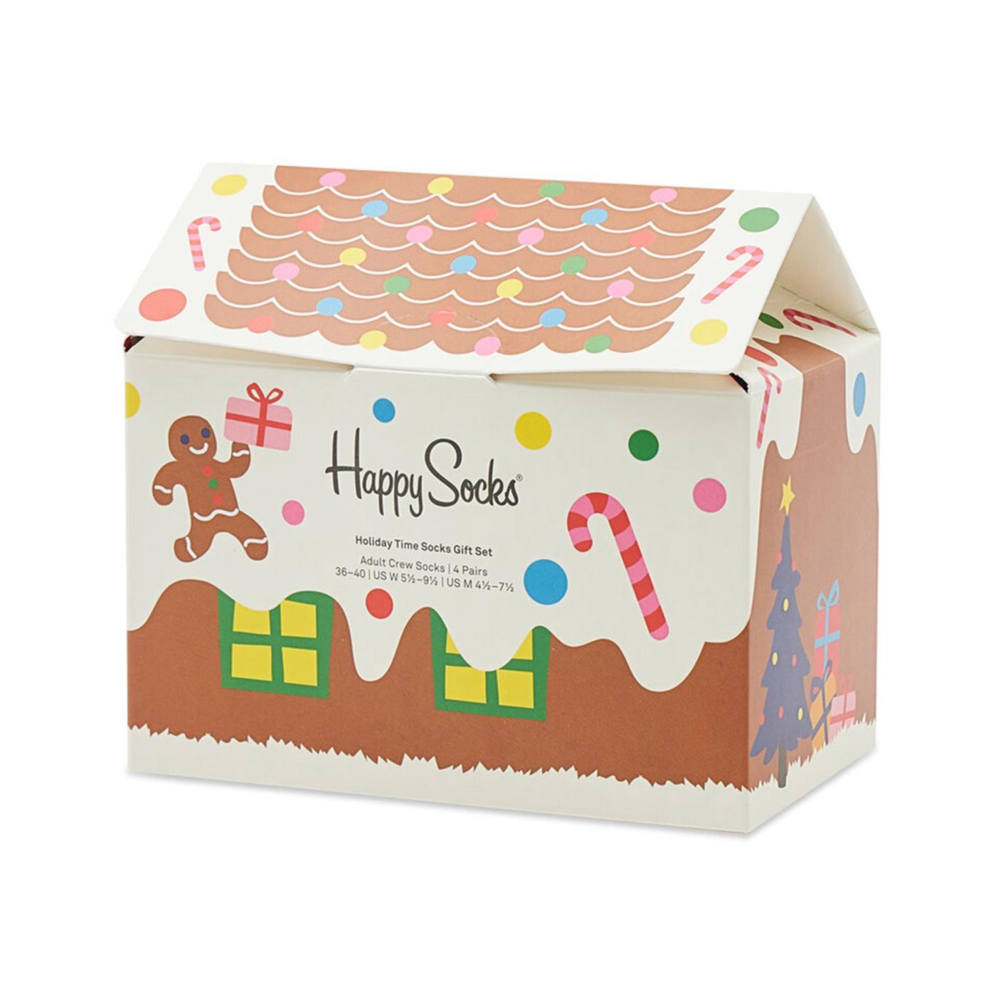 HAPPY SOCKS 4PK HOLIDAY TIME GIFT SET