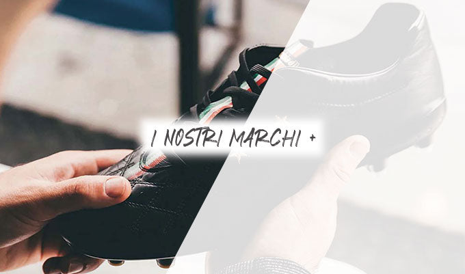 immagine di una scarpa da calcio con scritta i nostri marchi