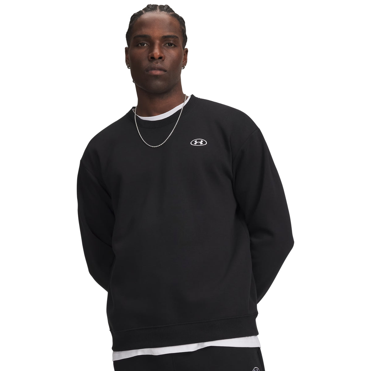 UNDER ARMOUR RIVAL FLEECE CREW - Nero - immagine principale