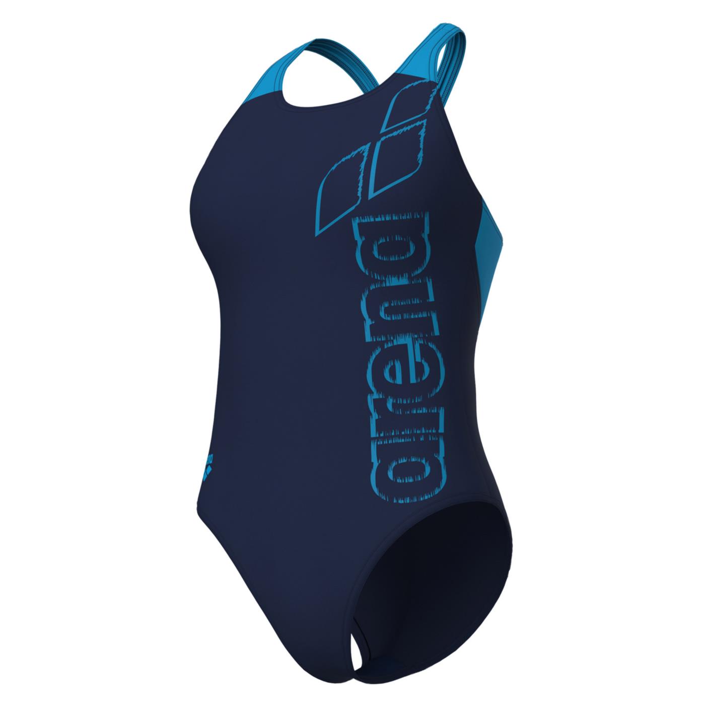 ARENA SCRATCHY SWIMSUIT V BACK - Blu - vista 3