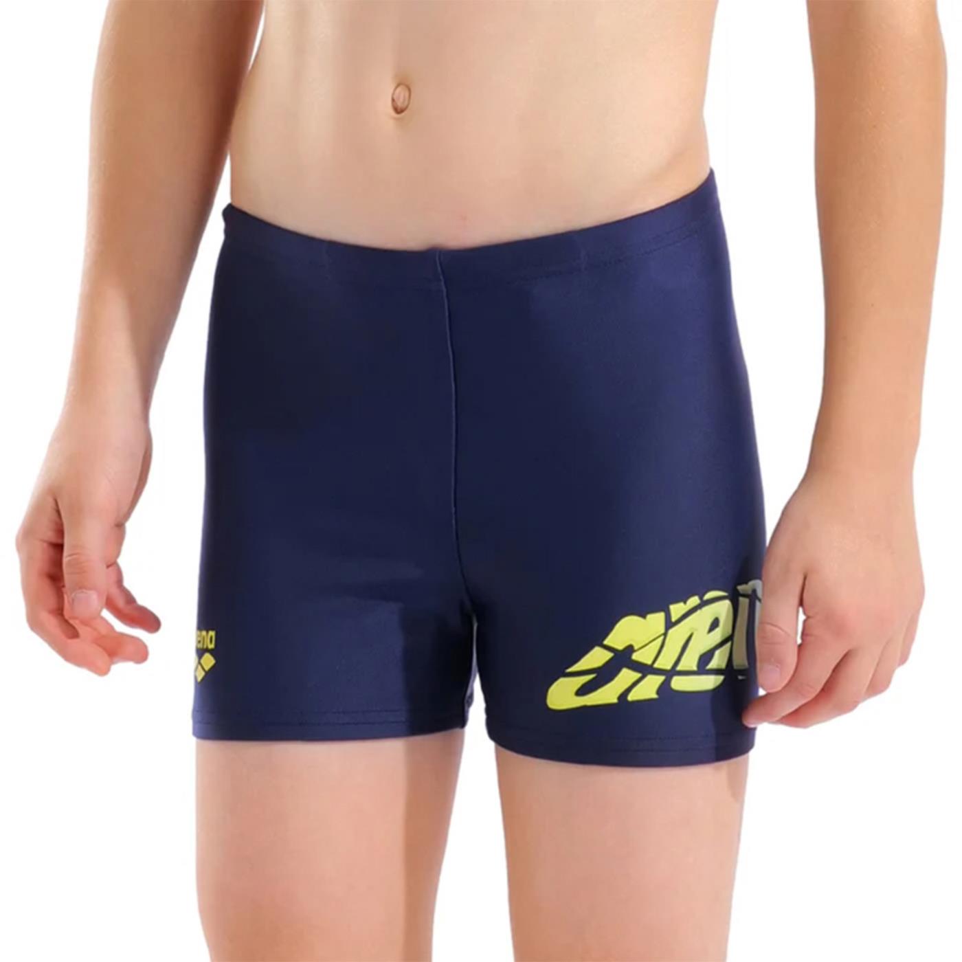 ARENA JR LETTERING SWIM SHORT - Blu - immagine principale