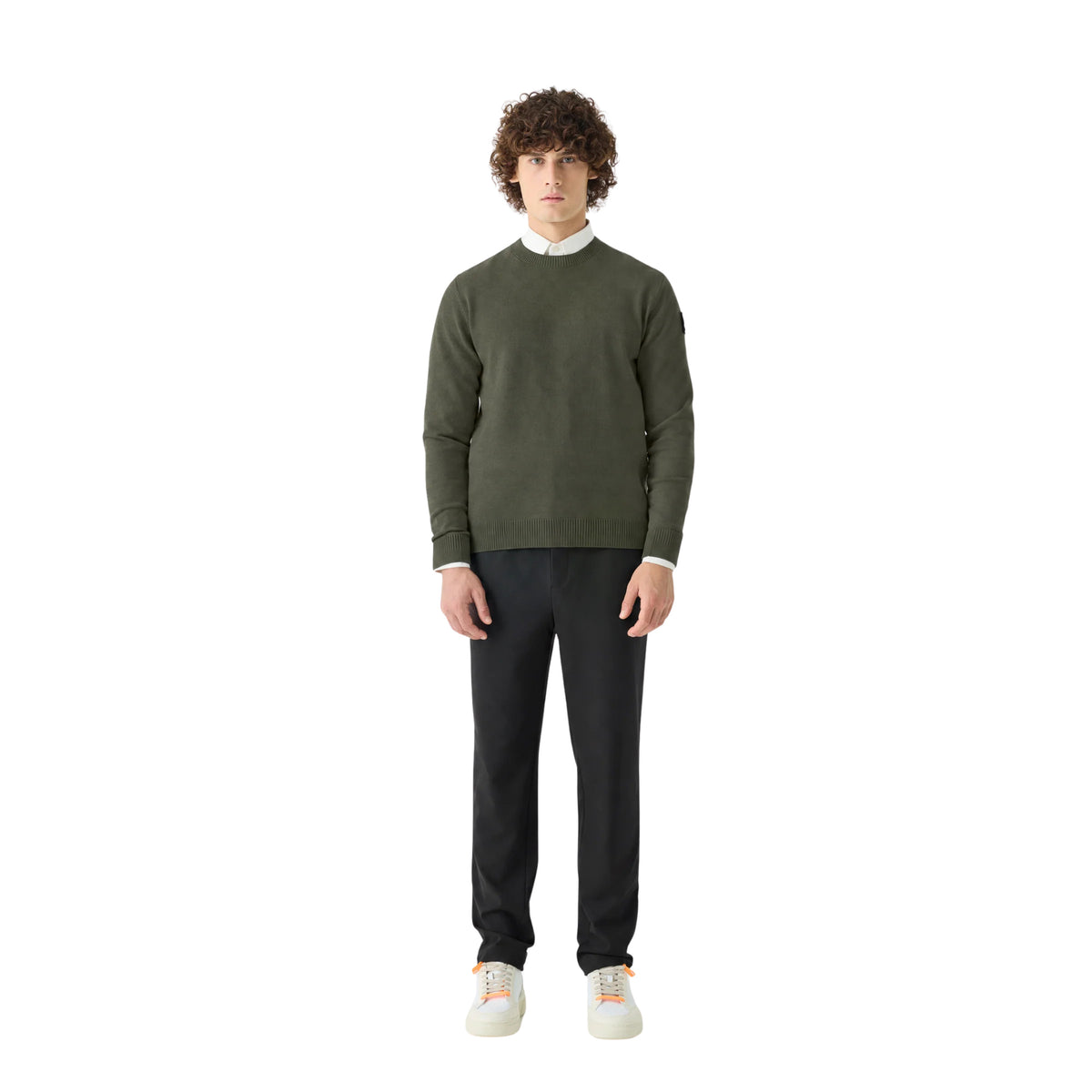 SUNS SWEATER CARLOS TAG - Militare - immagine principale
