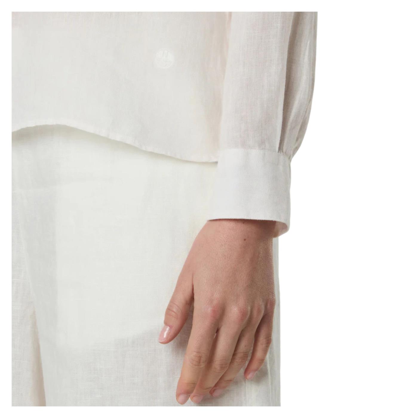 NORTH SAILS SHIRT LONG SLEEVE WOMAN - Bianco - vista 3