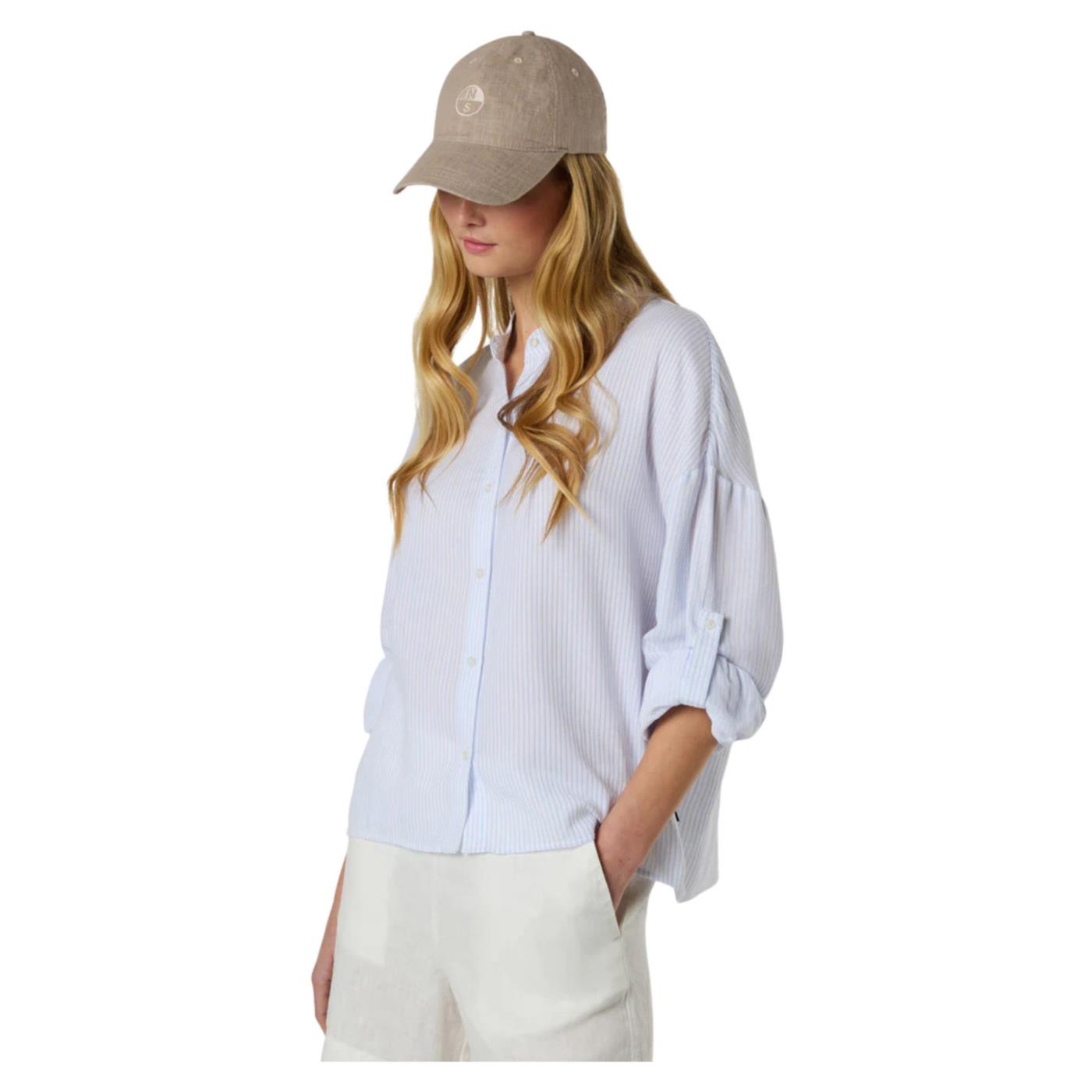 NORTH SAILS SHIRT LONG SLEEVE WOMAN - Azzurro - immagine principale