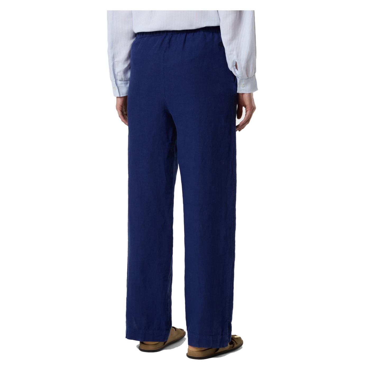 NORTH SAILS WIDE LEG PANT W ELASTIC - Blu - vista 2
