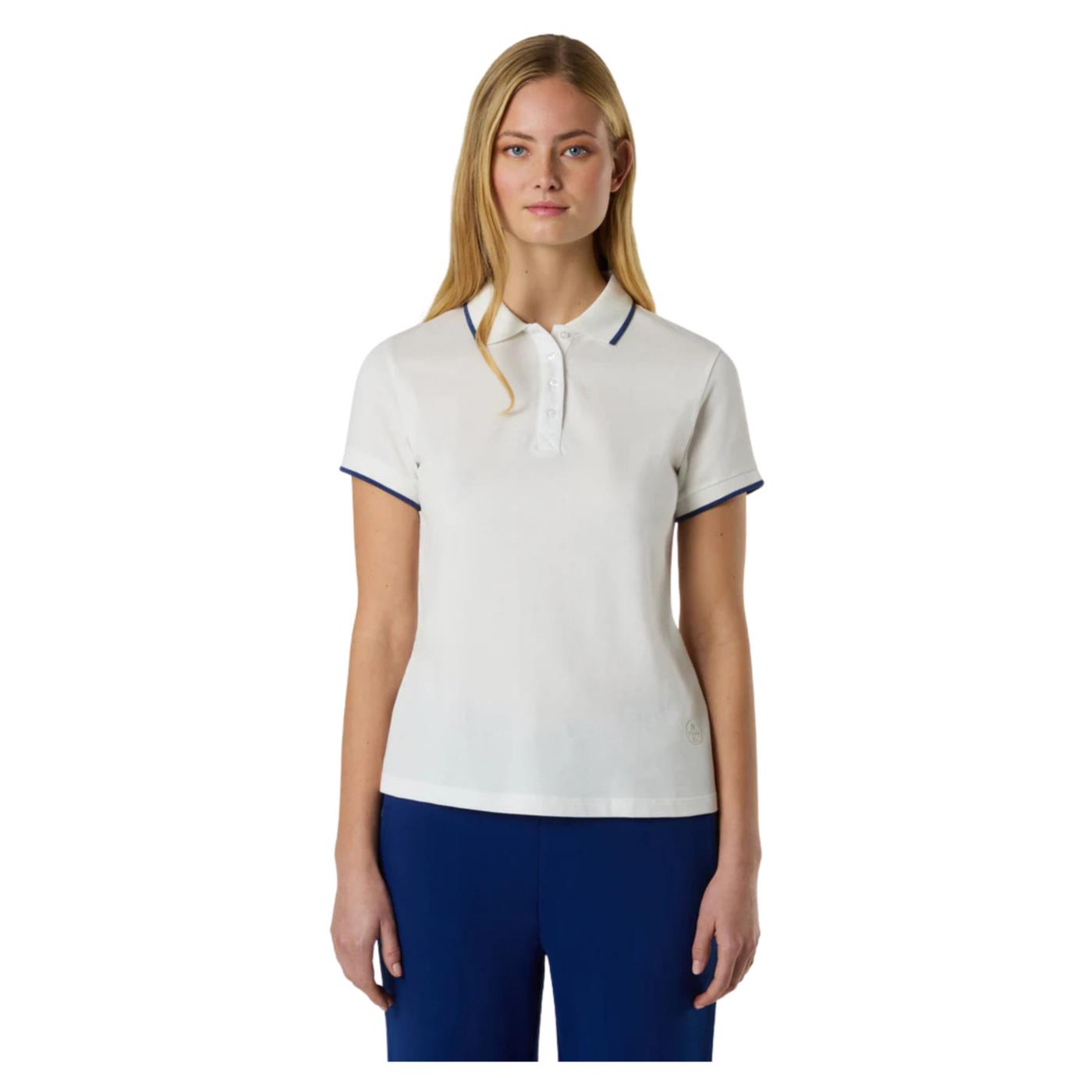 NORTH SAILS W POLO SHORTH SLEEVE - Bianco - immagine principale