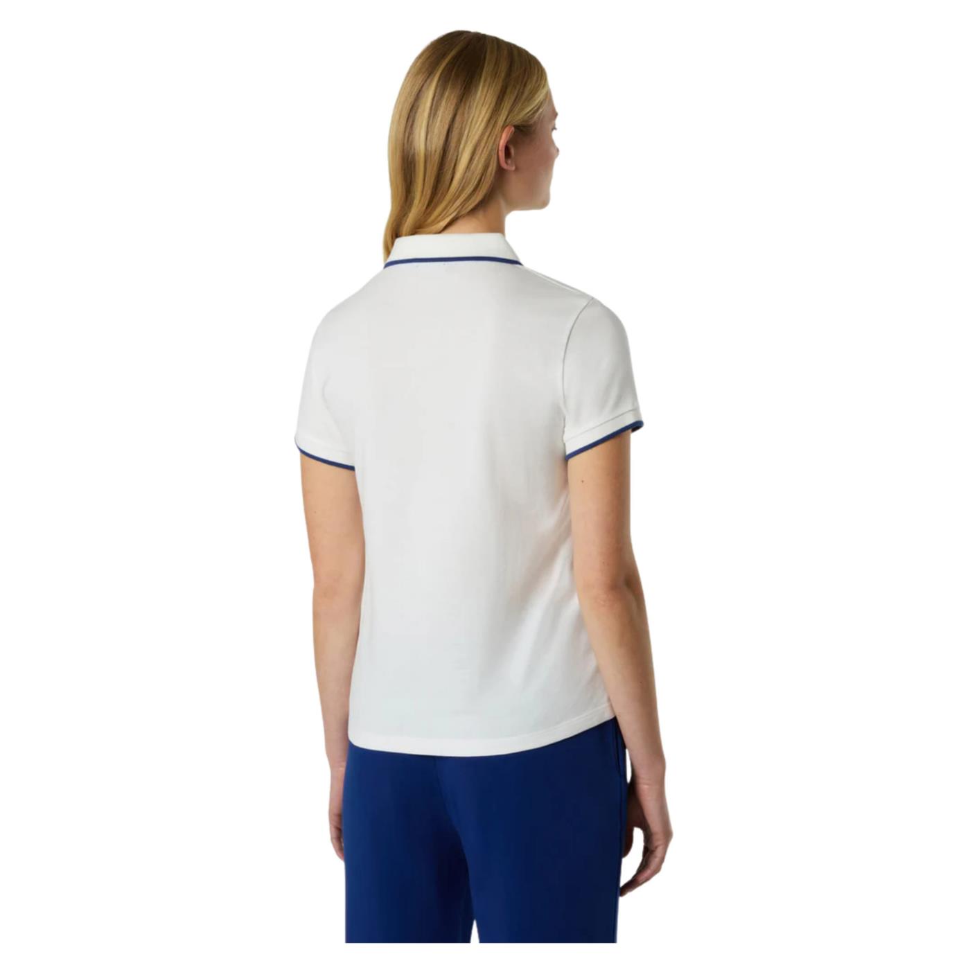 NORTH SAILS W POLO SHORTH SLEEVE - Bianco - vista 2