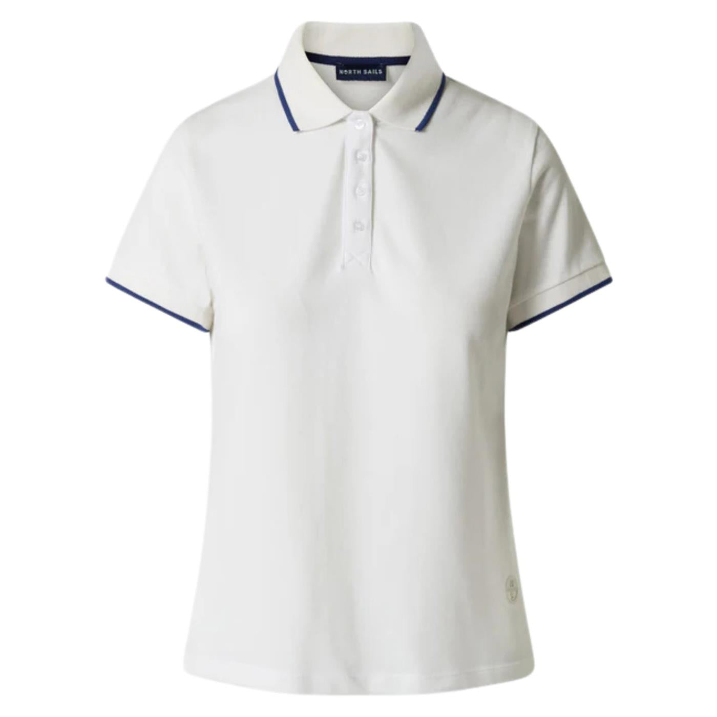 NORTH SAILS W POLO SHORTH SLEEVE - Bianco - vista 3