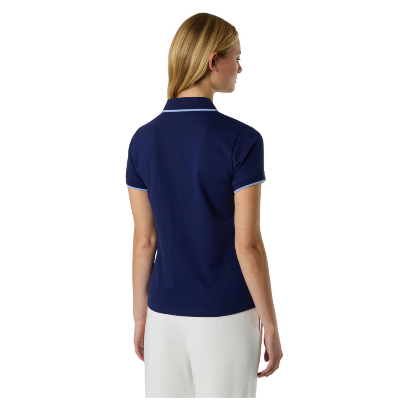 NORTH SAILS W POLO SHORTH SLEEVE - Blu - vista 2