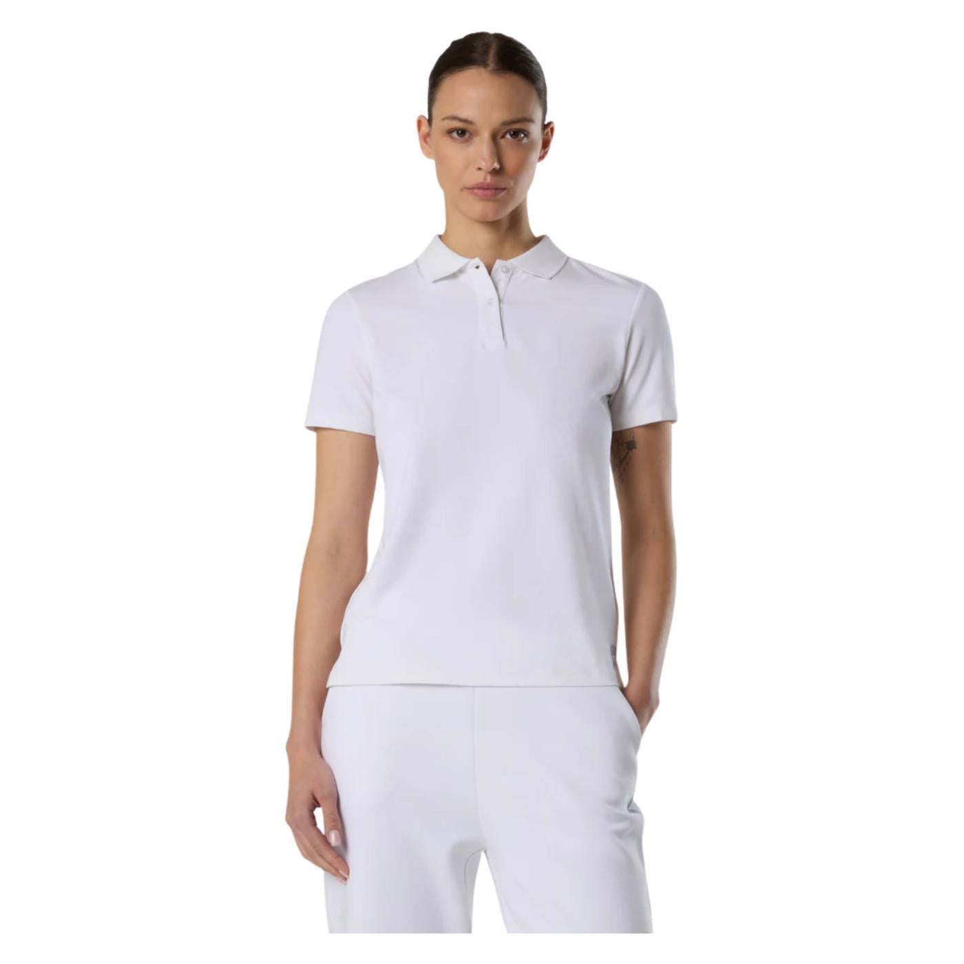 NORTH SAILS W POLO SHORTH SLEEVE - Bianco - immagine principale