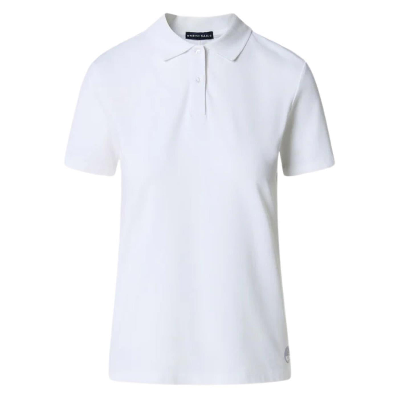 NORTH SAILS W POLO SHORTH SLEEVE - Bianco - vista 4