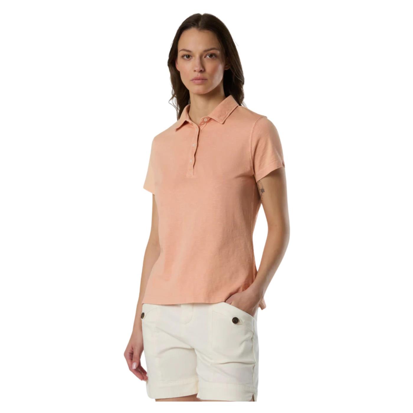 NORTH SAILS W POLO SHORTH SLEEVE - Corallo - immagine principale