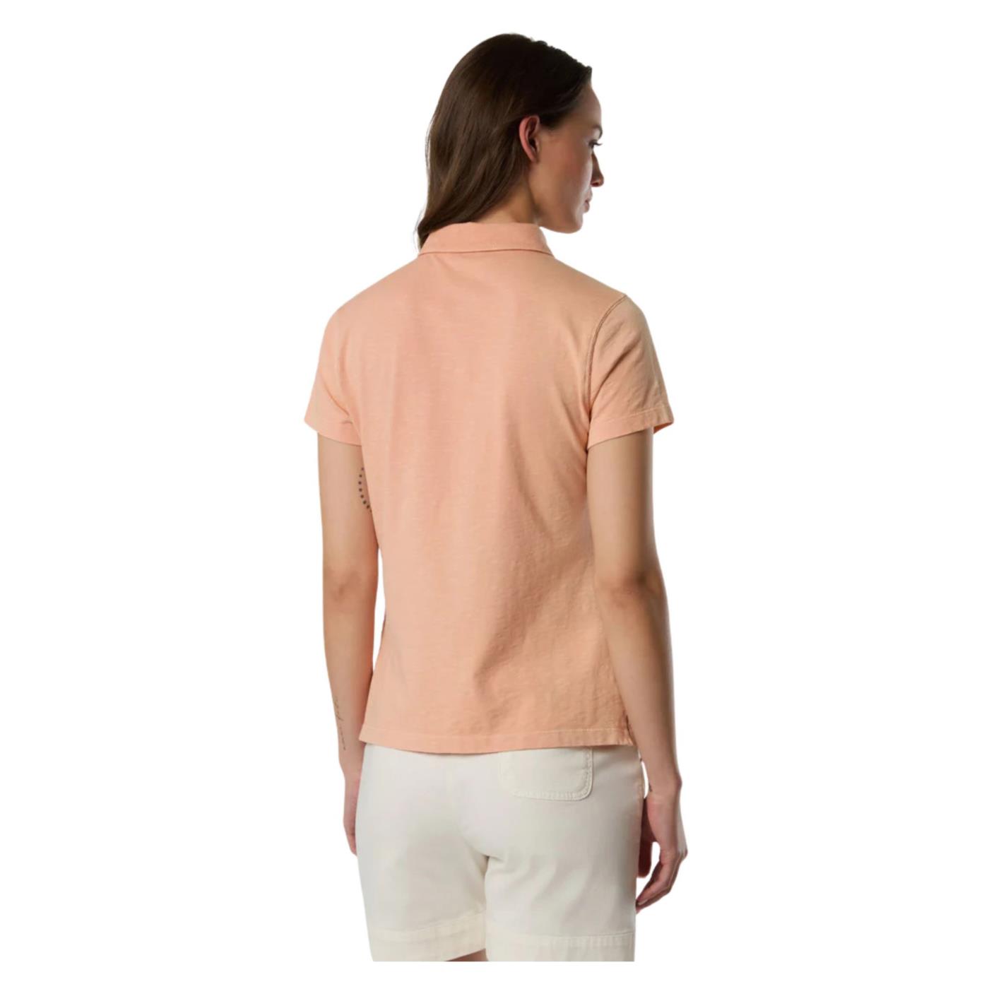 NORTH SAILS W POLO SHORTH SLEEVE - Corallo - vista 2