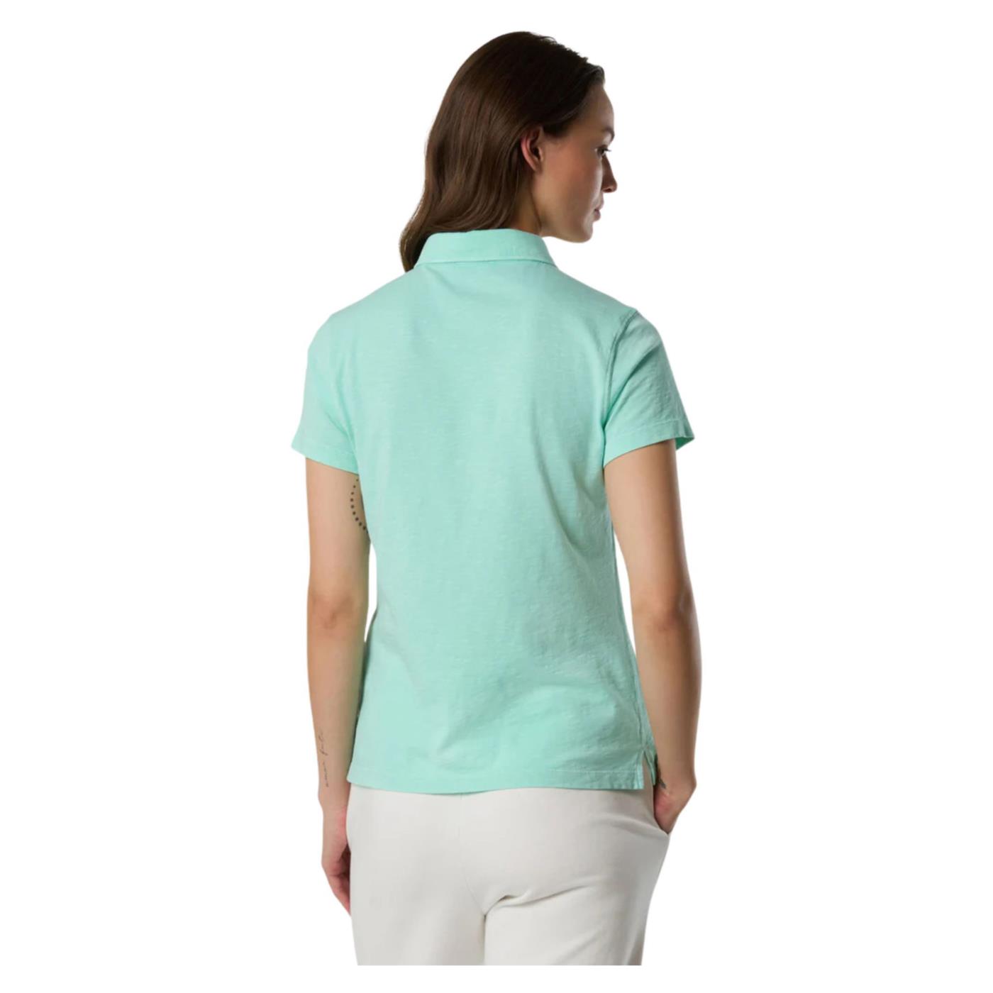 NORTH SAILS W POLO SHORTH SLEEVE - Verde - vista 2