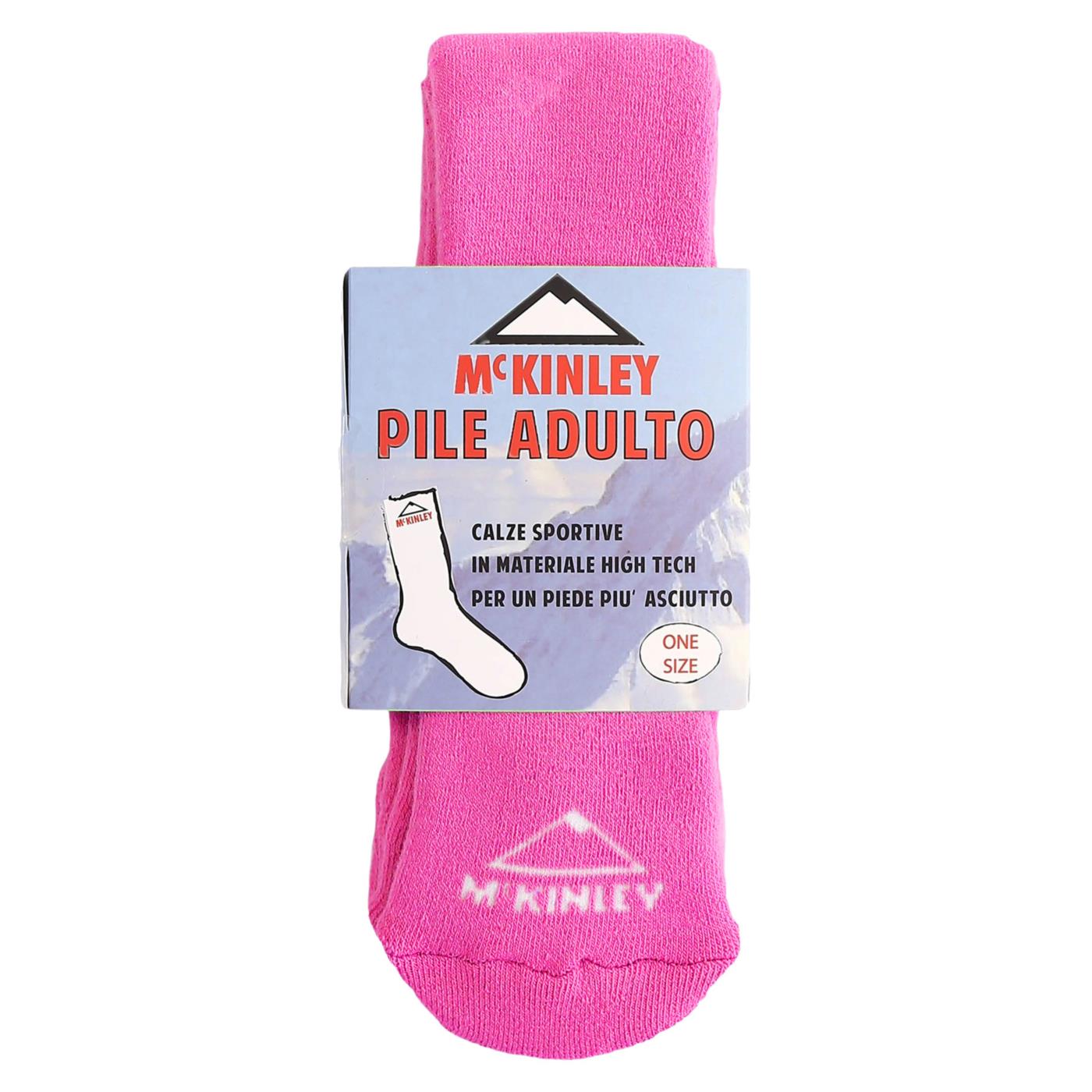MC KINLEY CALZA IN PILE ADULTO - Fucsia - immagine principale