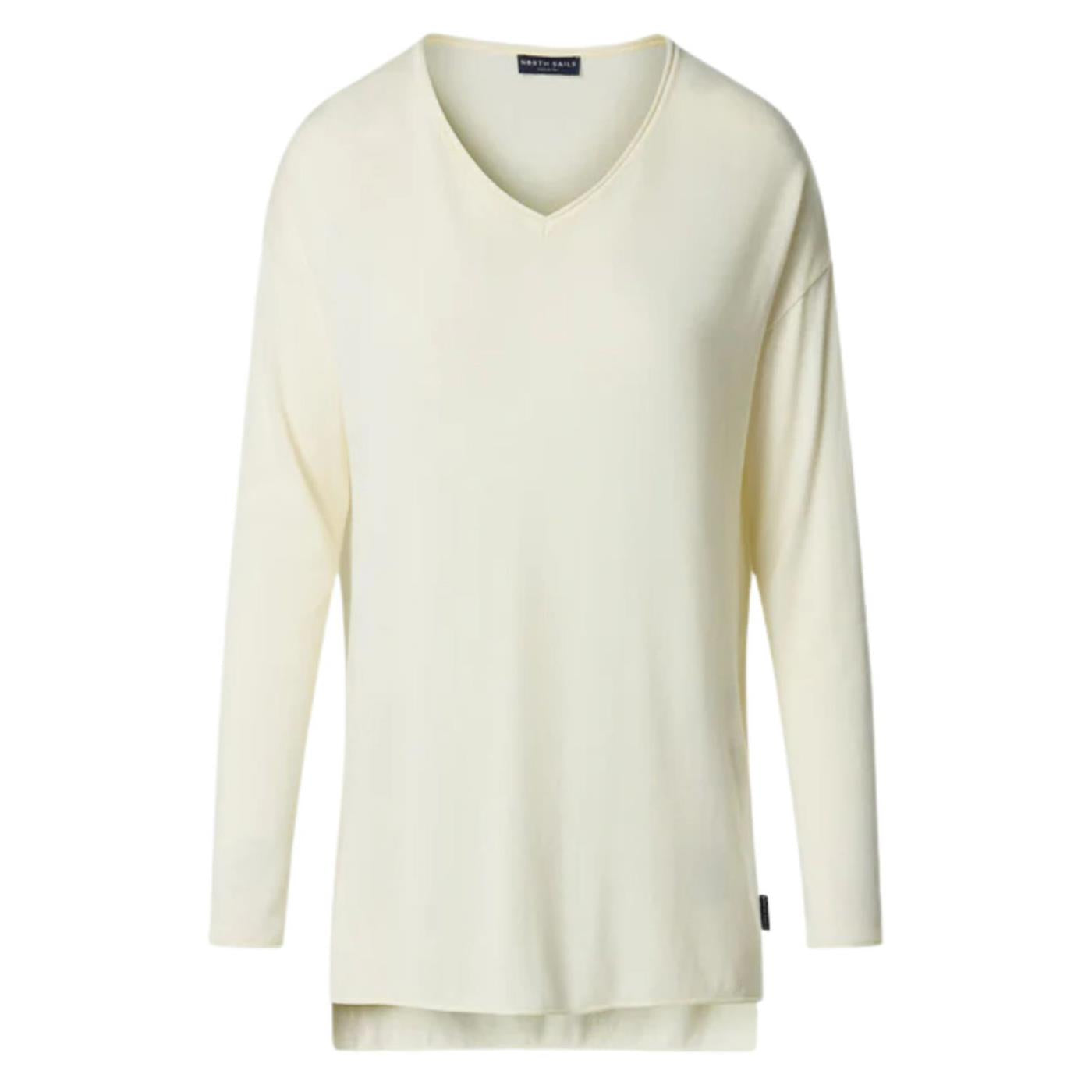 NORTH SAILS V NECK 12GG W KNITWEAR - Bianco - vista 4